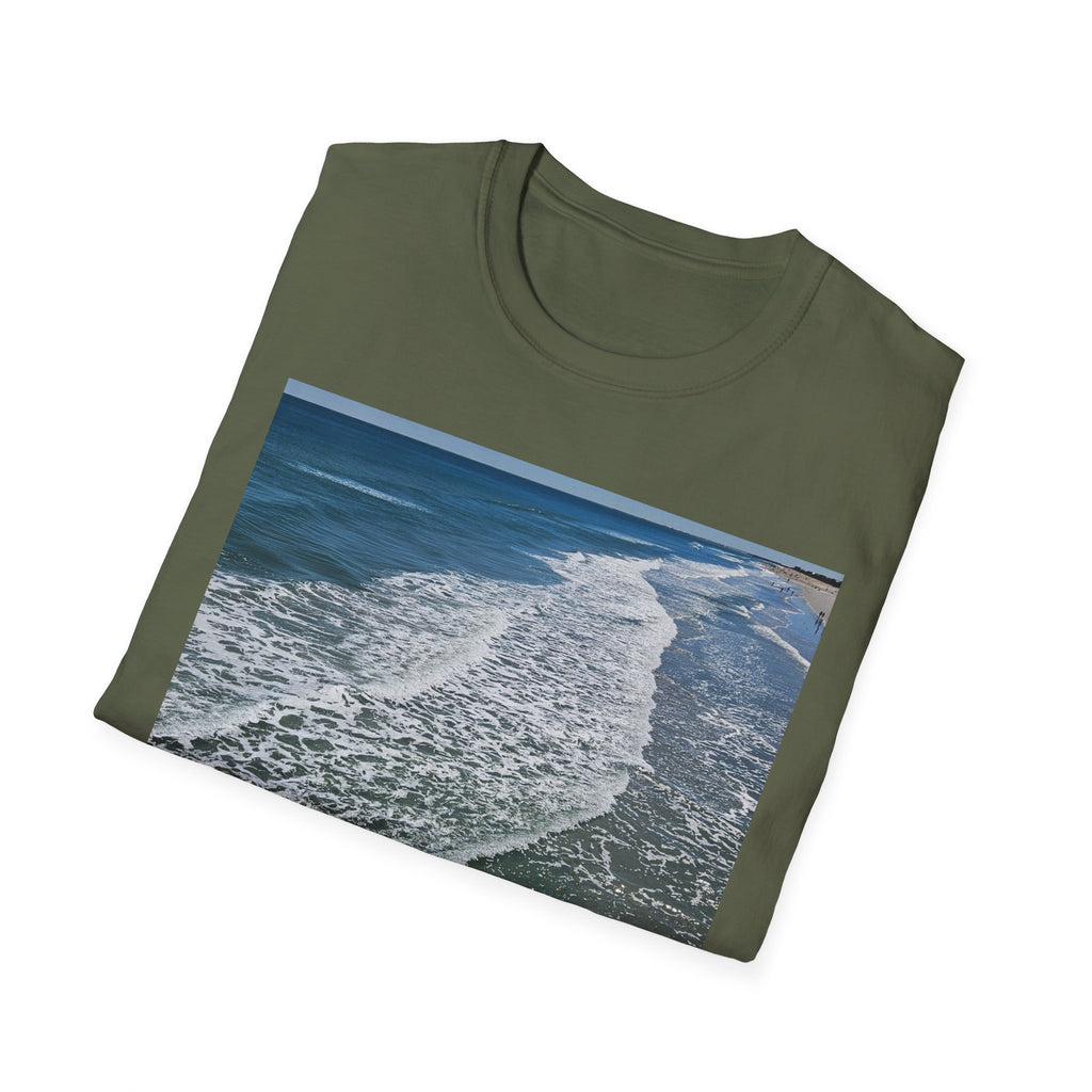 Beach Waves Photo T-Shirt — Coastal Ocean Surf Graphic Tee