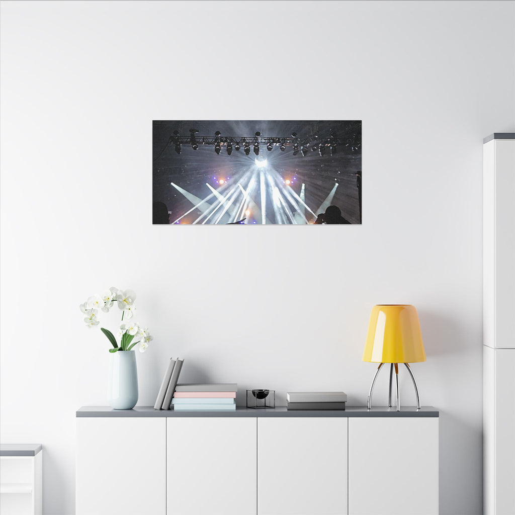 Concert Stage Lights Canvas, Matte Stretched Wall Art | Live Music