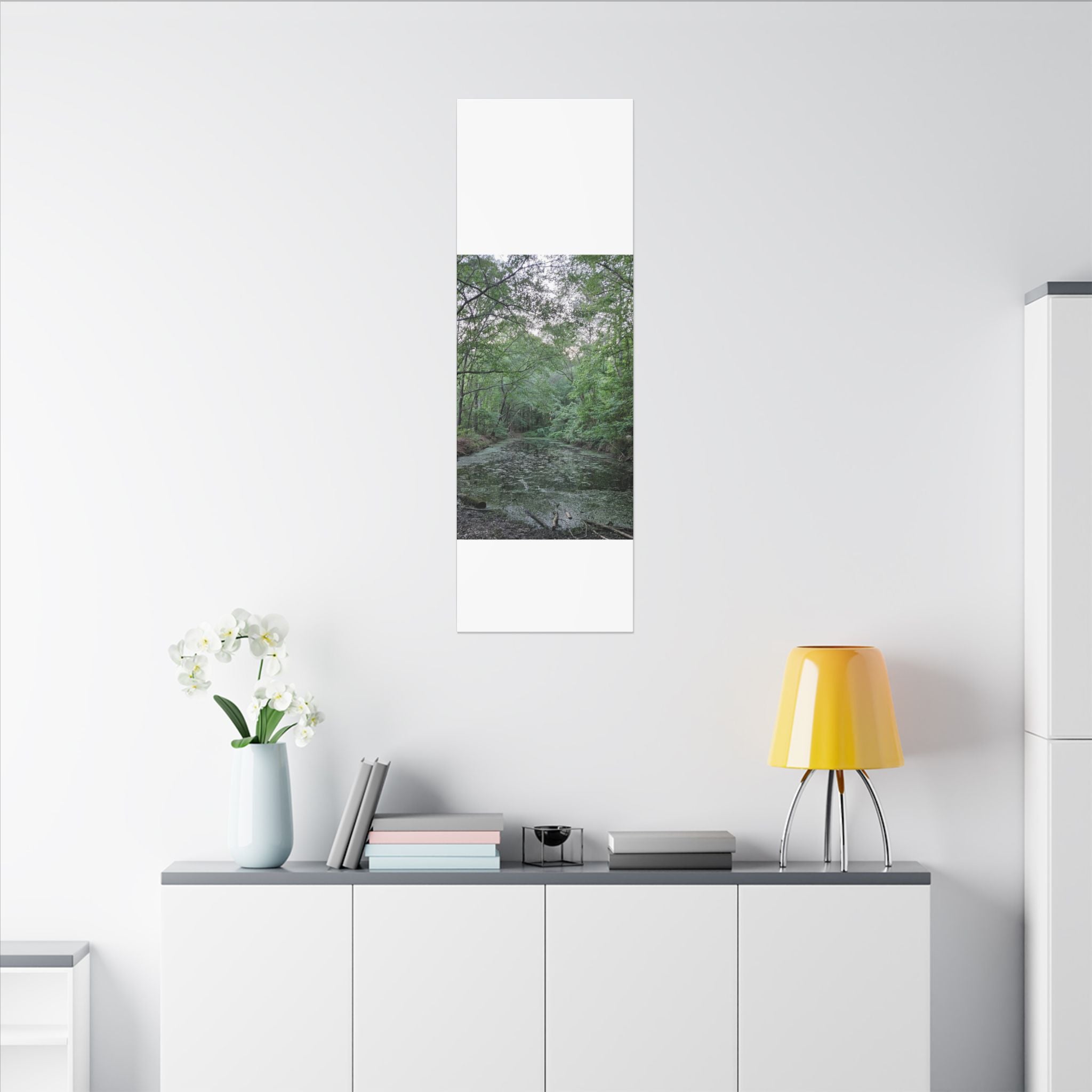 Mossy Pond Canvas Matte Stretched Wall Art