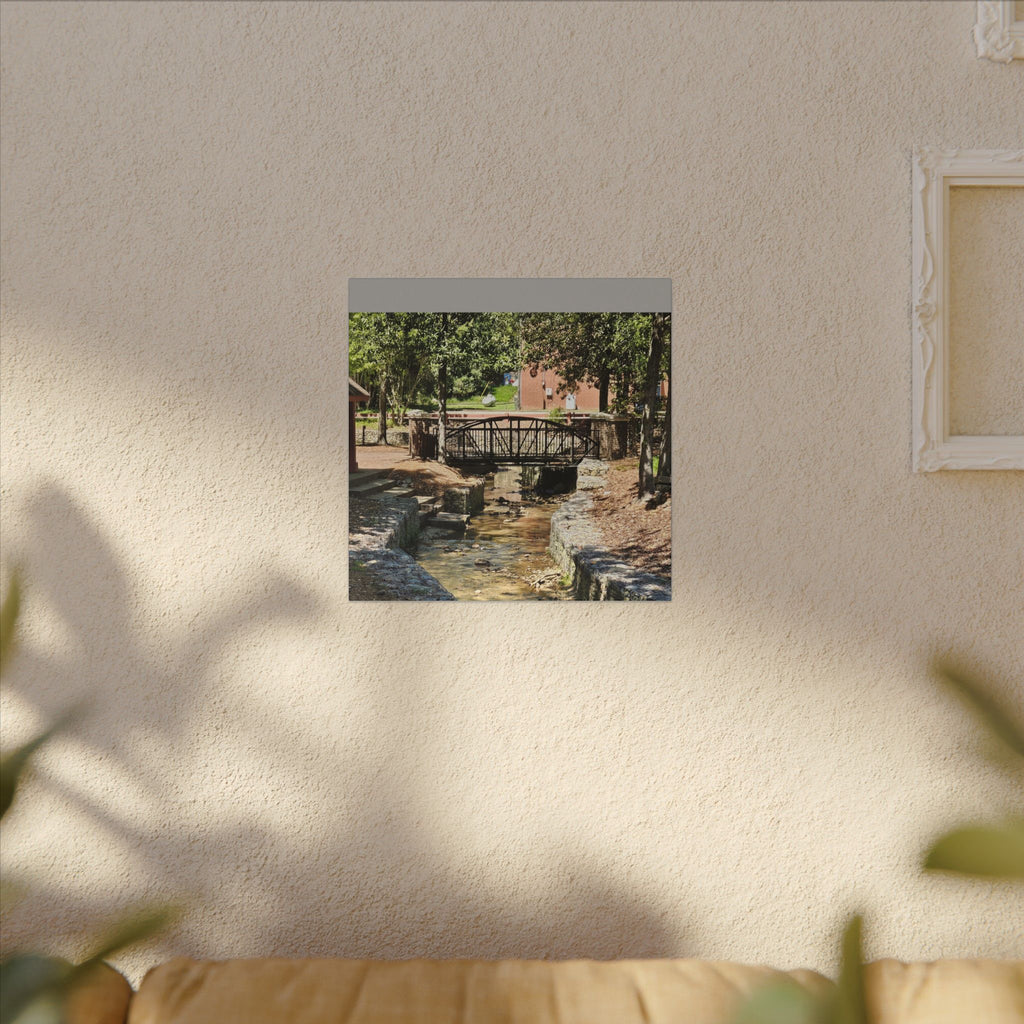 Park Footbridge Photograph Matte Canvas | Stretched Wall Art