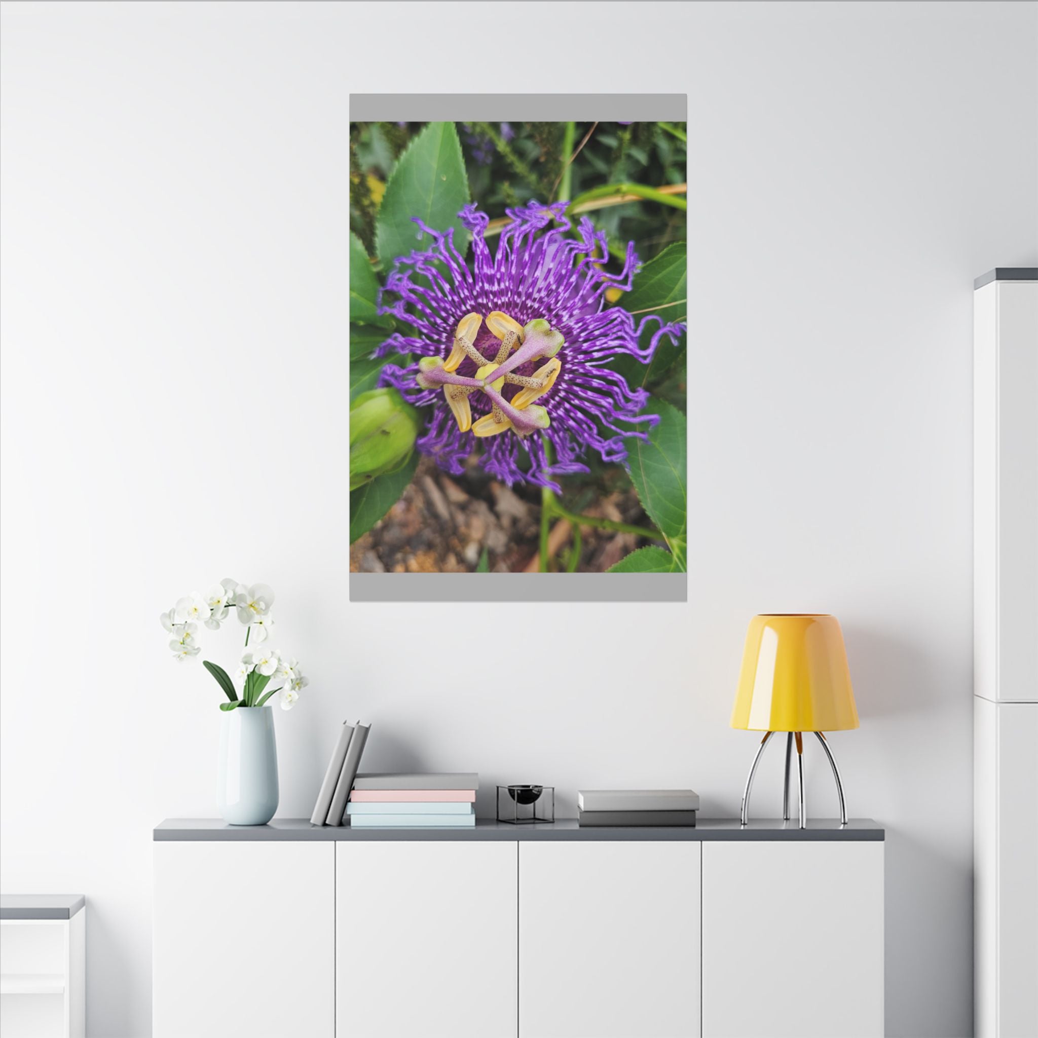 Purple Passionflower Botanical Canvas