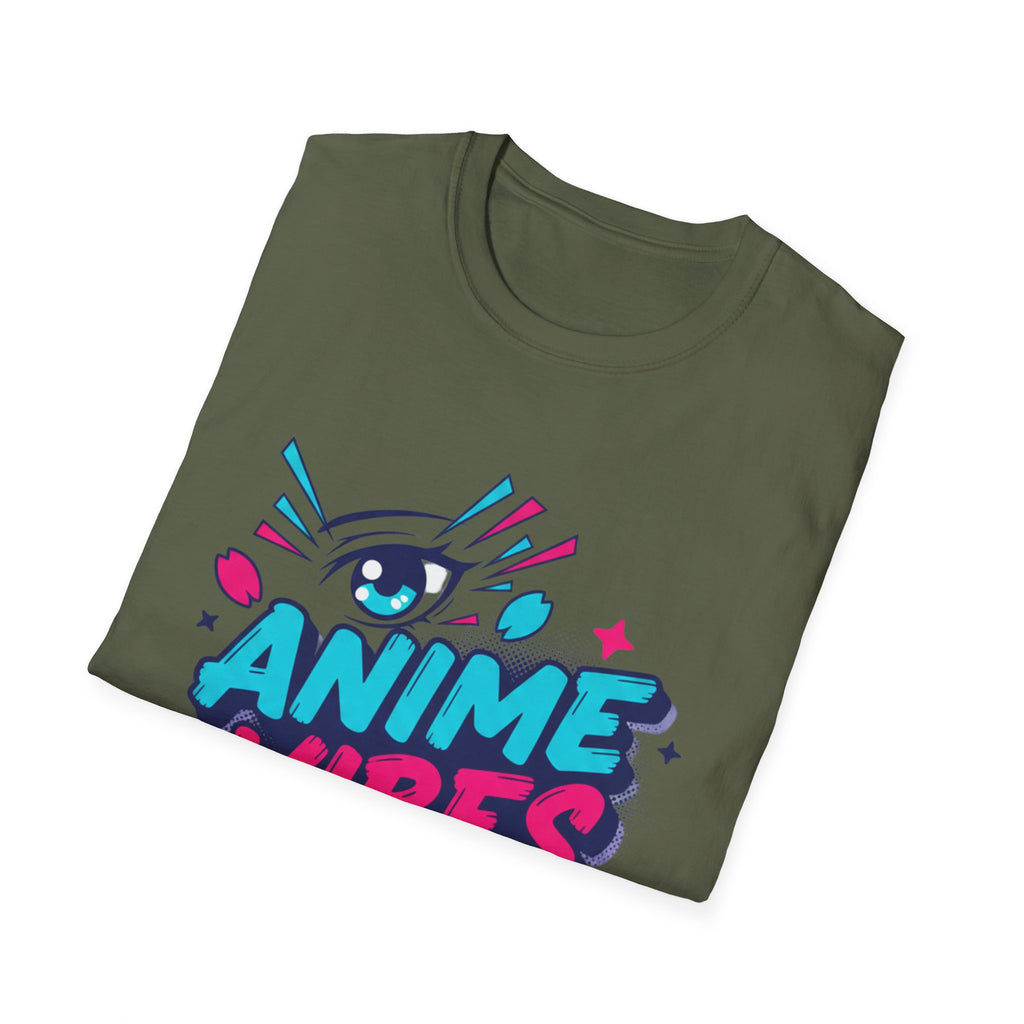 Anime Vibes Only T-Shirt | Retro Neon Anime Eye Design