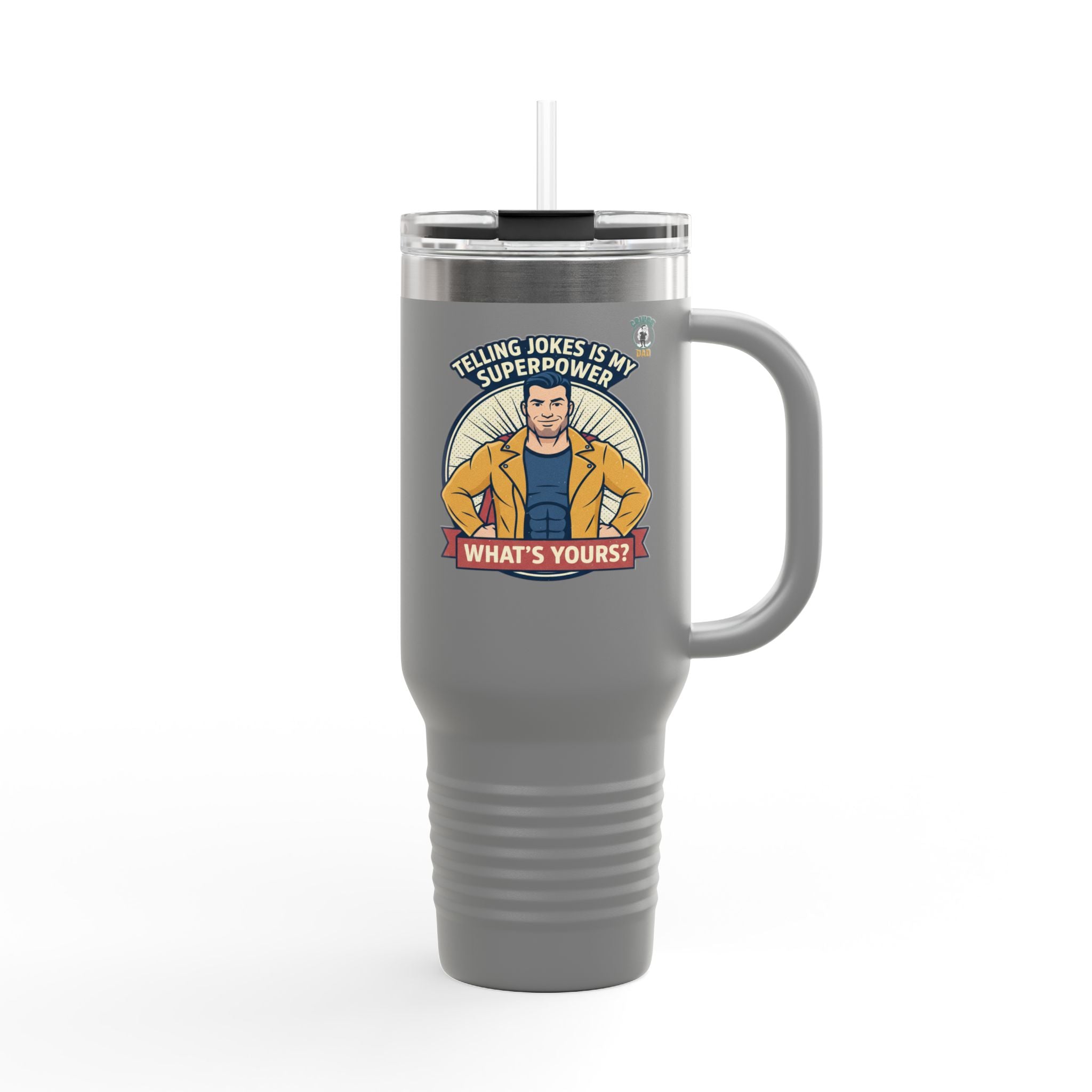 Jokes Is My Superpower 40oz Insulated Tumbler