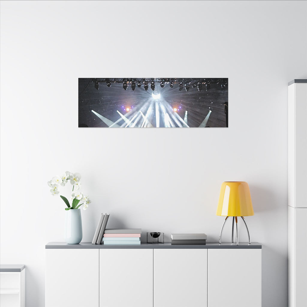 Concert Stage Lights Canvas, Matte Stretched Wall Art | Live Music