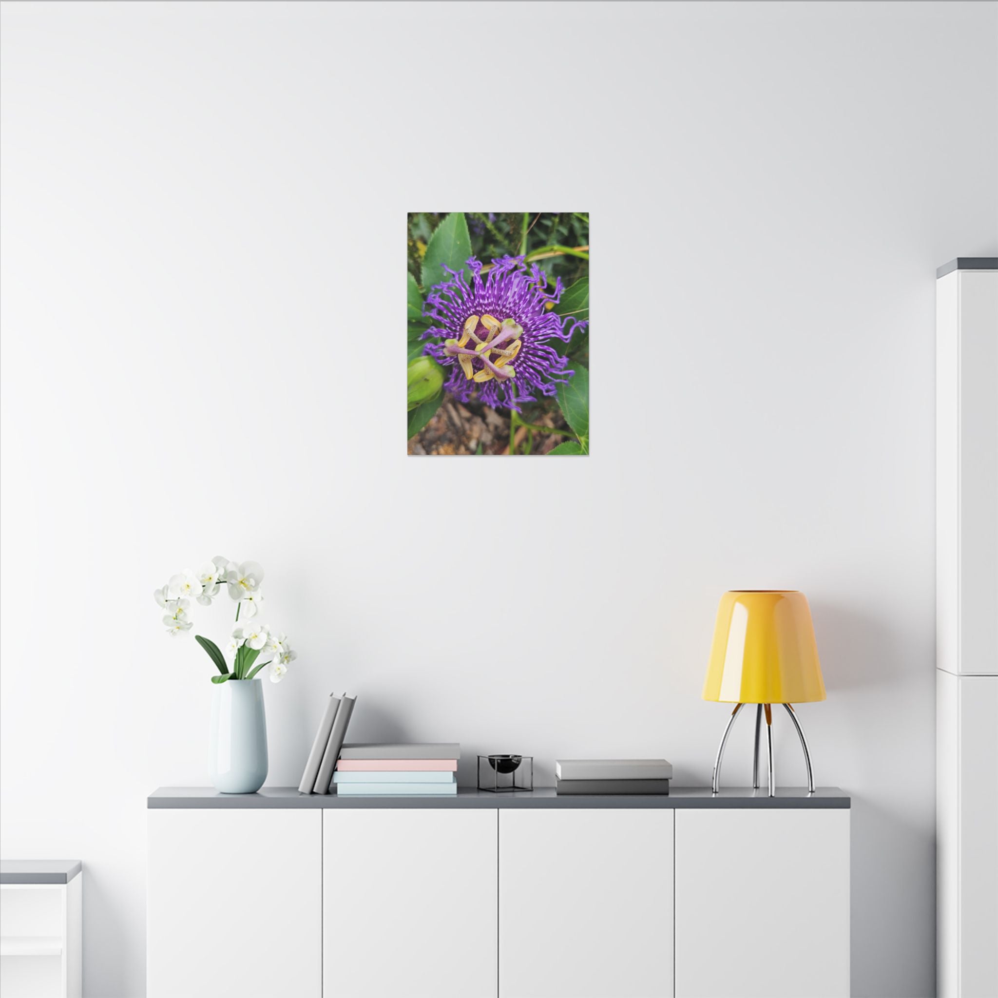 Purple Passionflower Botanical Canvas