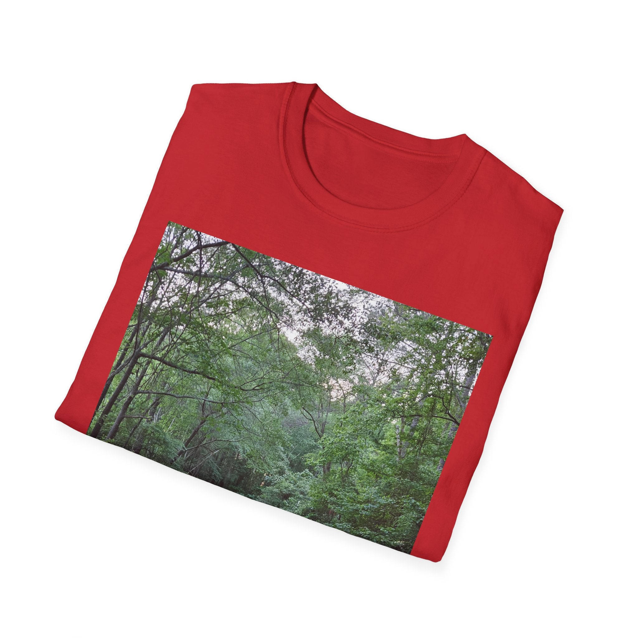 Mossy Pond T‑Shirt — Serene Green Nature Photography Tee