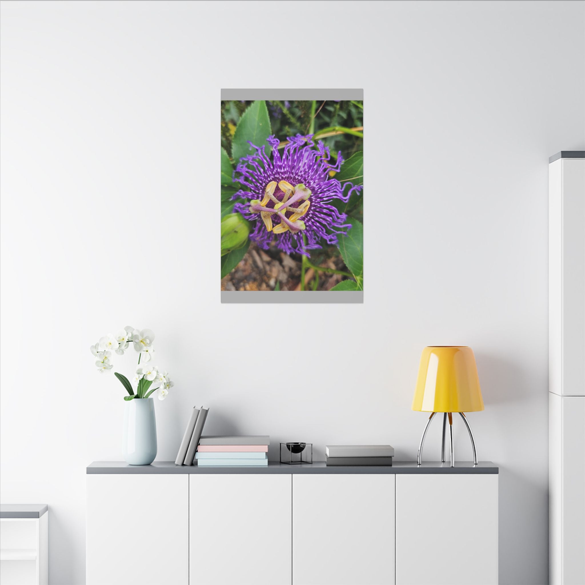 Purple Passionflower Botanical Canvas