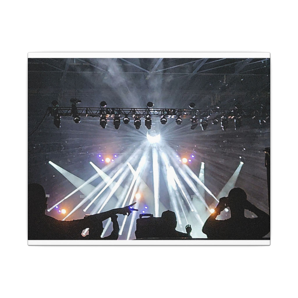 Concert Stage Lights Canvas, Matte Stretched Wall Art | Live Music
