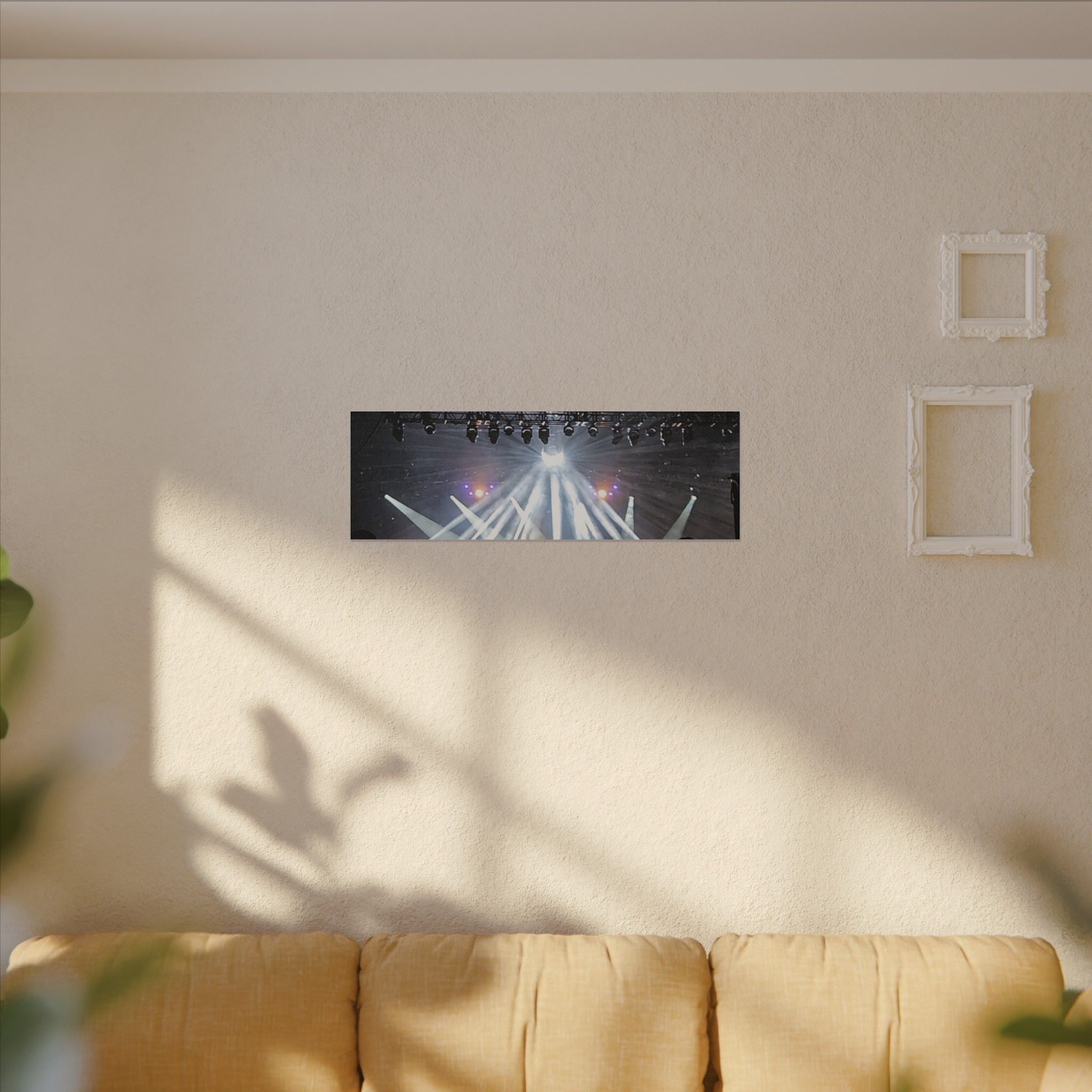 Concert Stage Lights Canvas, Matte Stretched Wall Art | Live Music