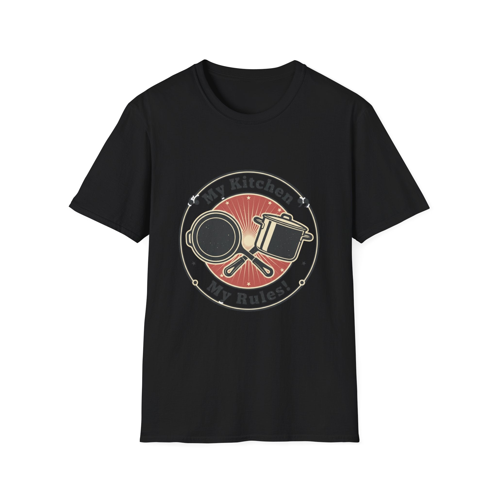 My Kitchen My Rules T-Shirt — Funny Cook/Pan and Pot Graphic Tee