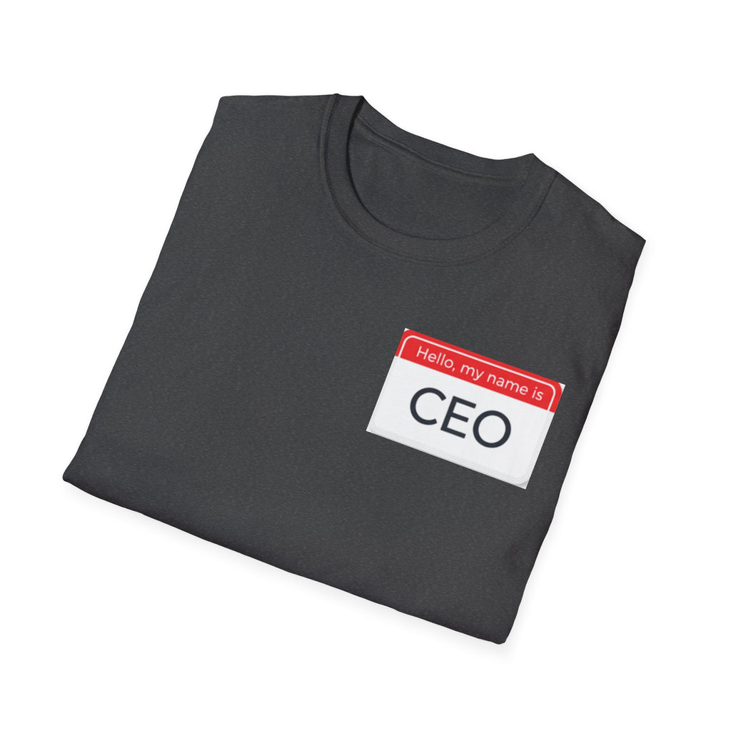 Hello My Name Is CEO T-Shirt | Name Tag Novelty Tee