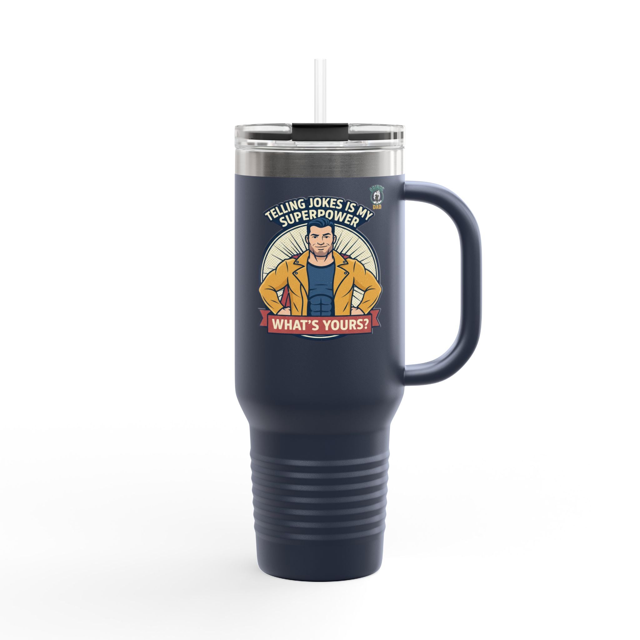 Jokes Is My Superpower 40oz Insulated Tumbler
