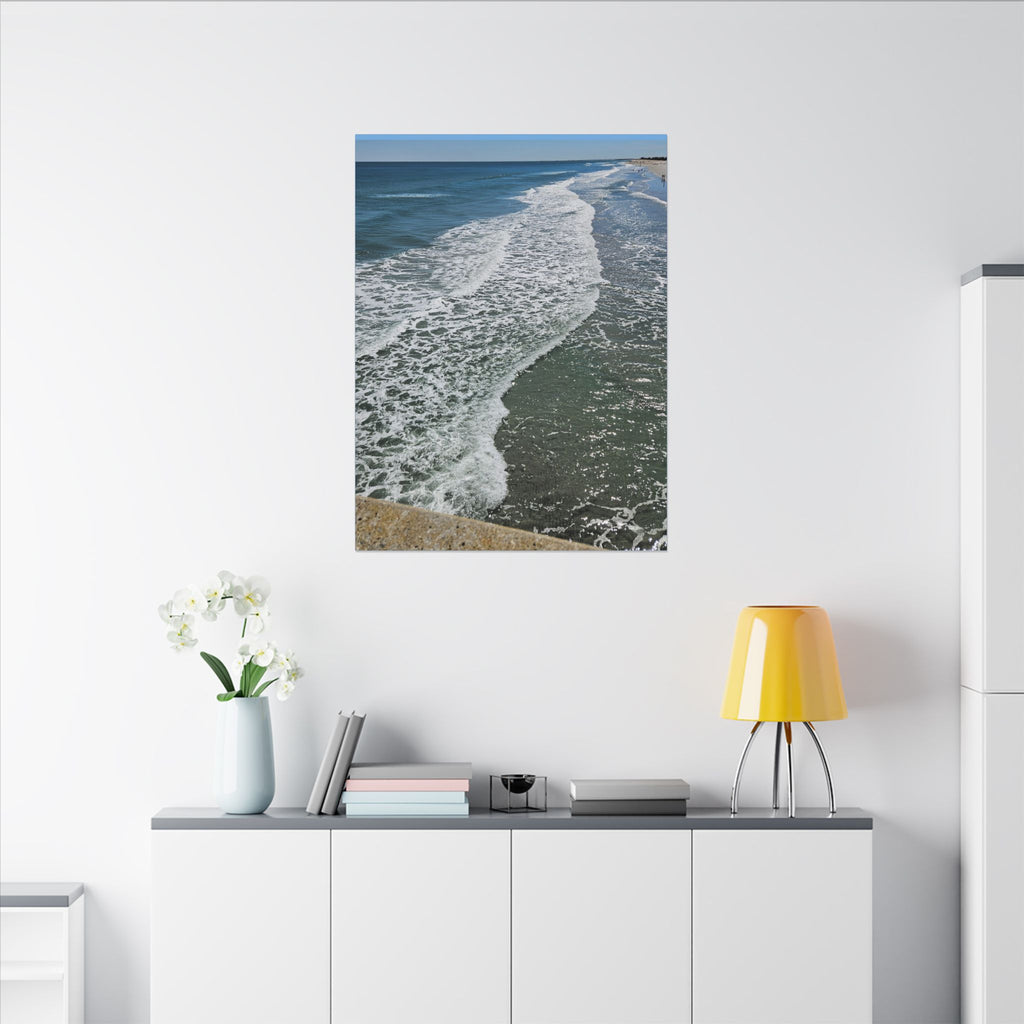 Ocean Shoreline Waves Canvas