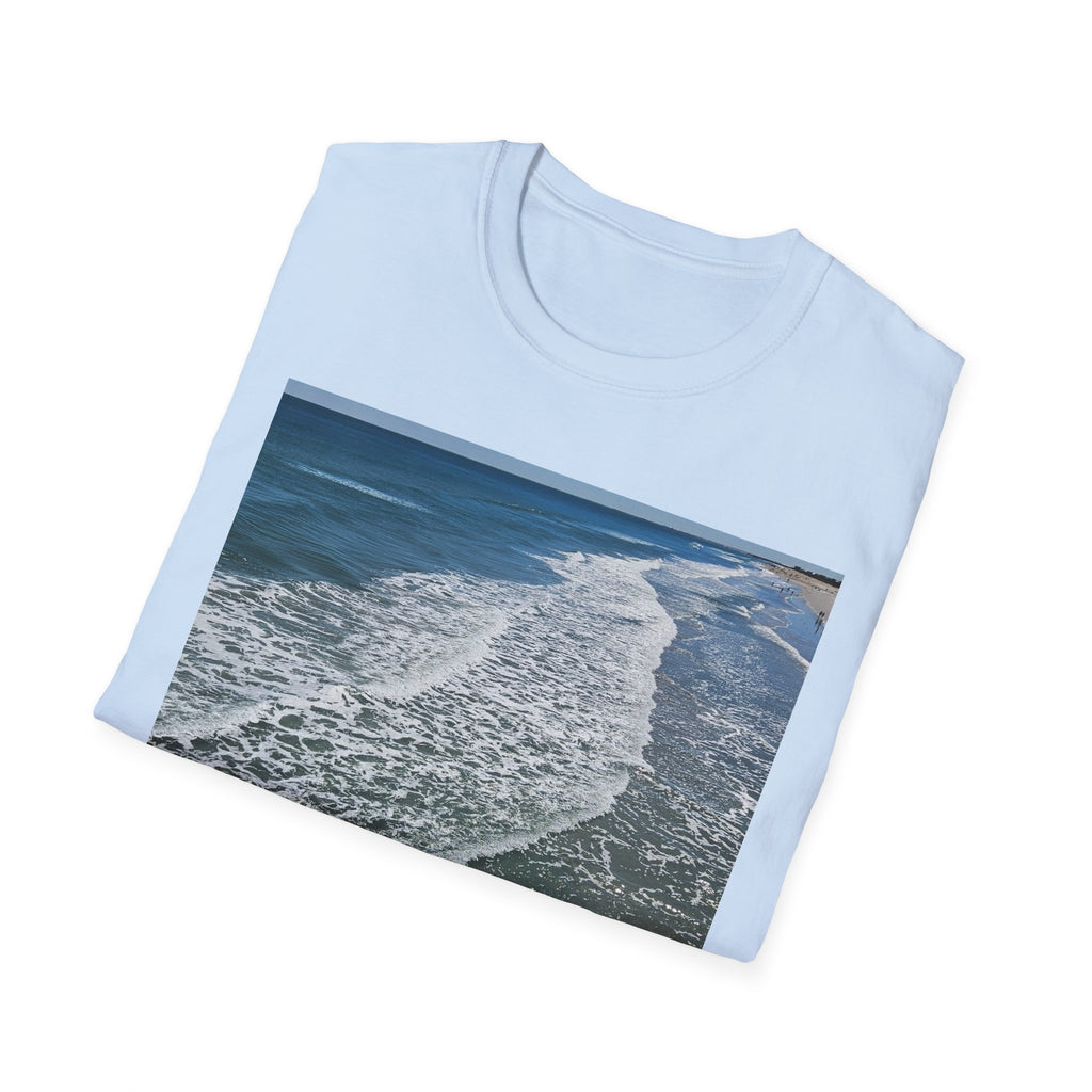 Beach Waves Photo T-Shirt — Coastal Ocean Surf Graphic Tee