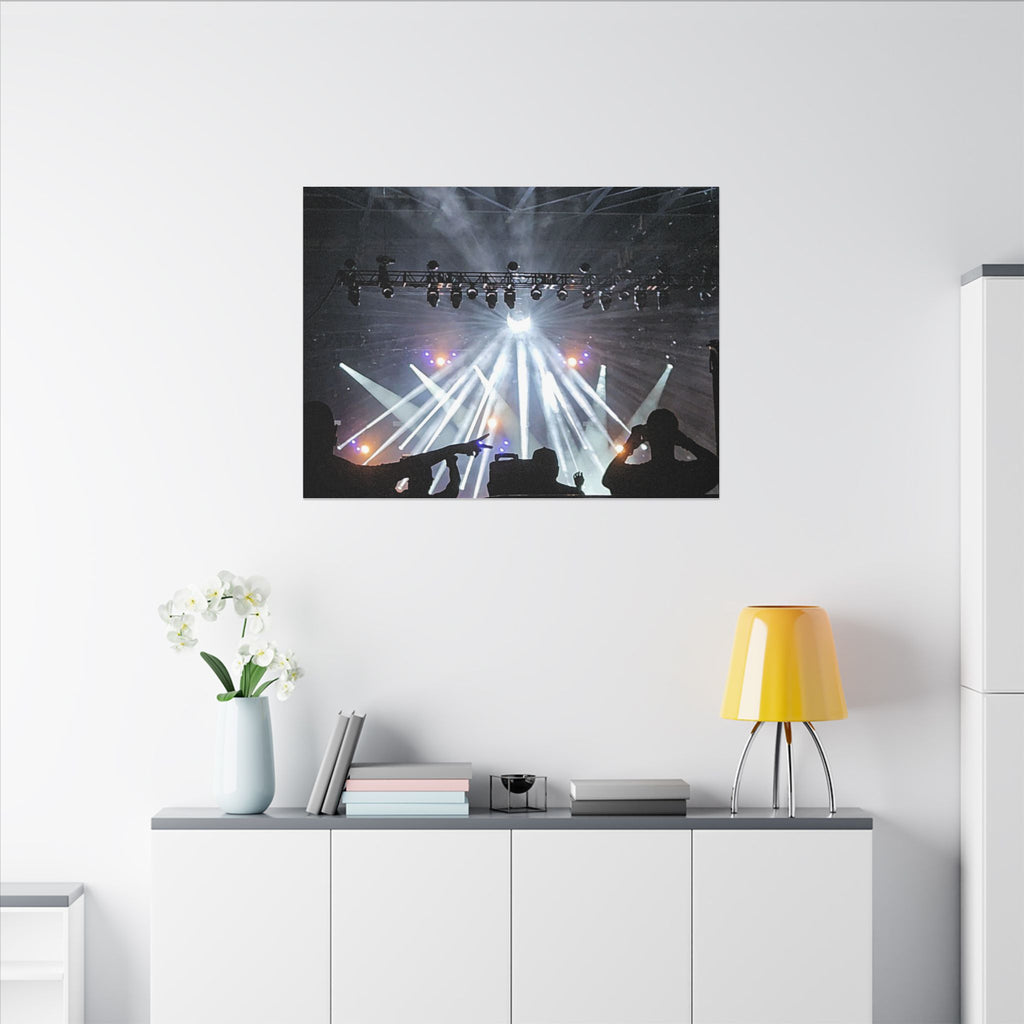 Concert Stage Lights Canvas, Matte Stretched Wall Art | Live Music