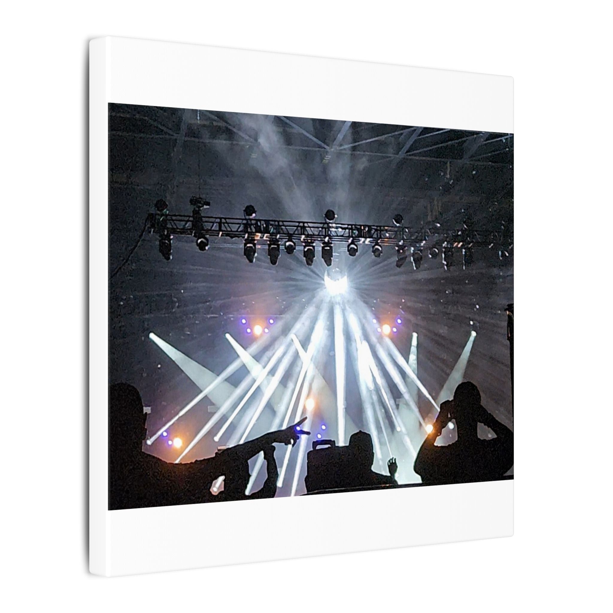 Concert Stage Lights Canvas, Matte Stretched Wall Art | Live Music