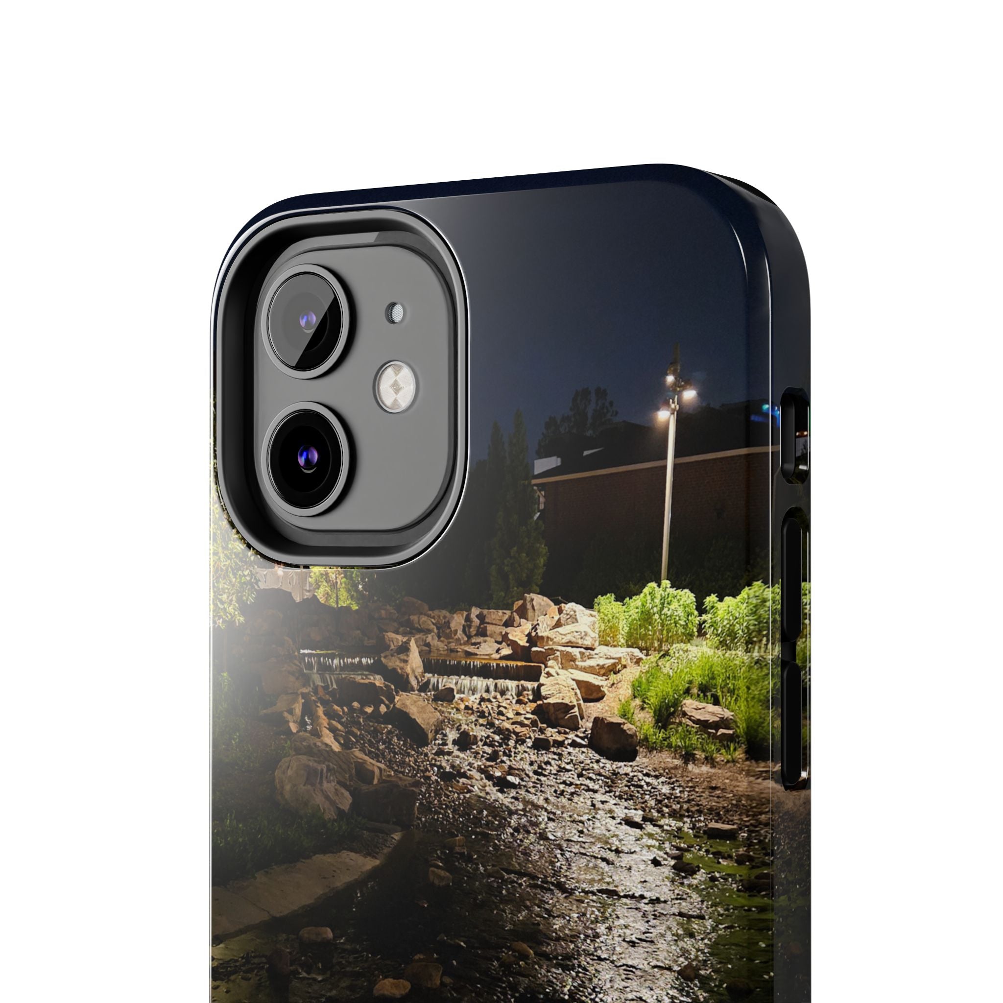 Night River Phone Case — Moody Outdoor Landscape Protective Cover