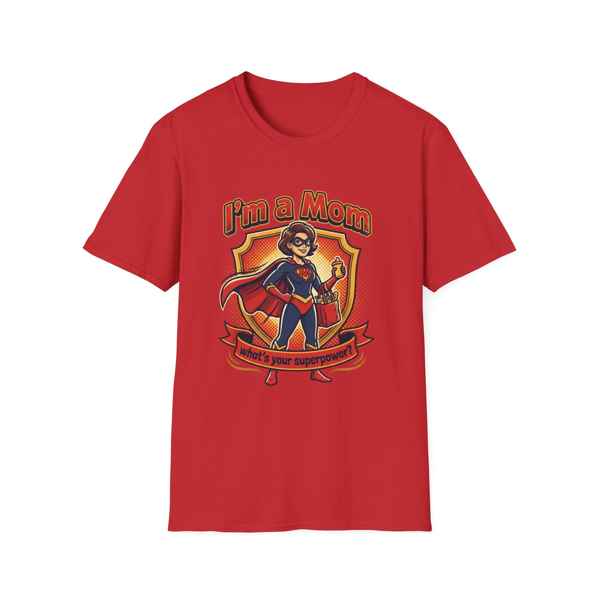I'm a Mom superhero mom T-Shirt | mom superhero illustration