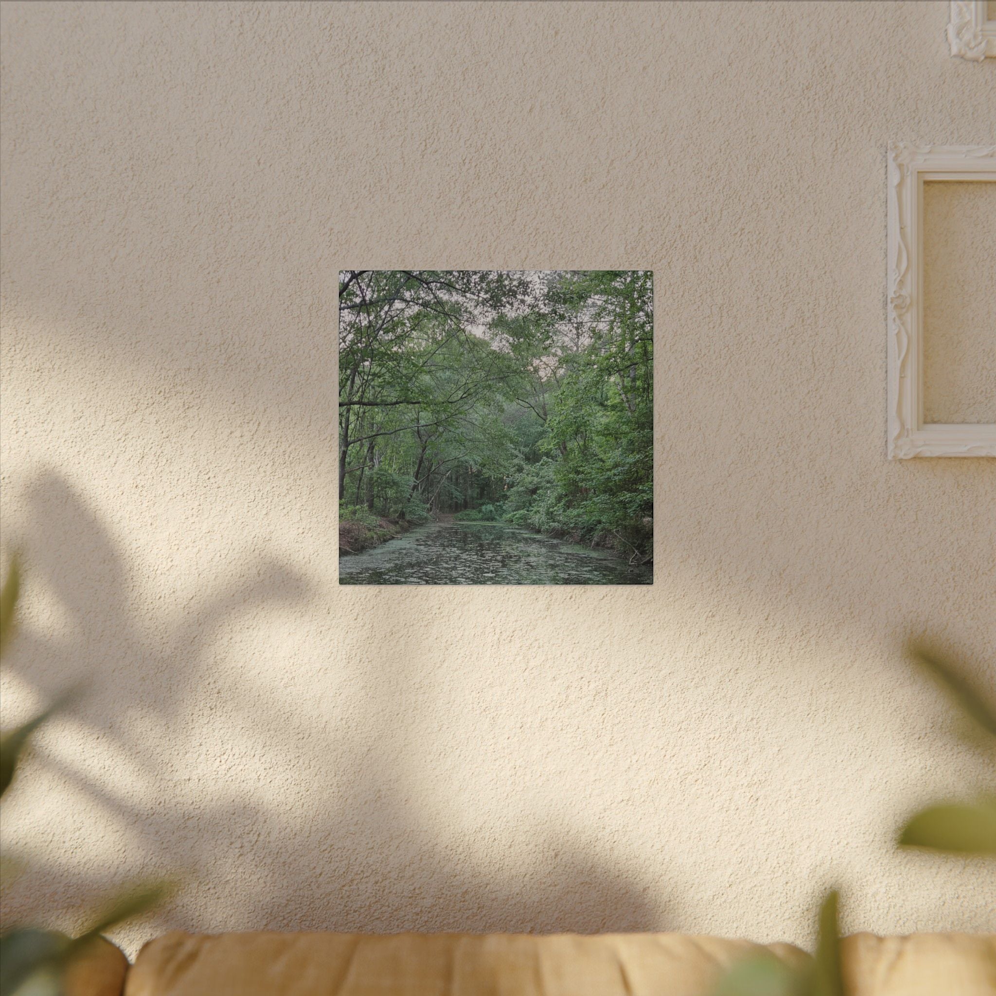Mossy Pond Canvas Matte Stretched Wall Art