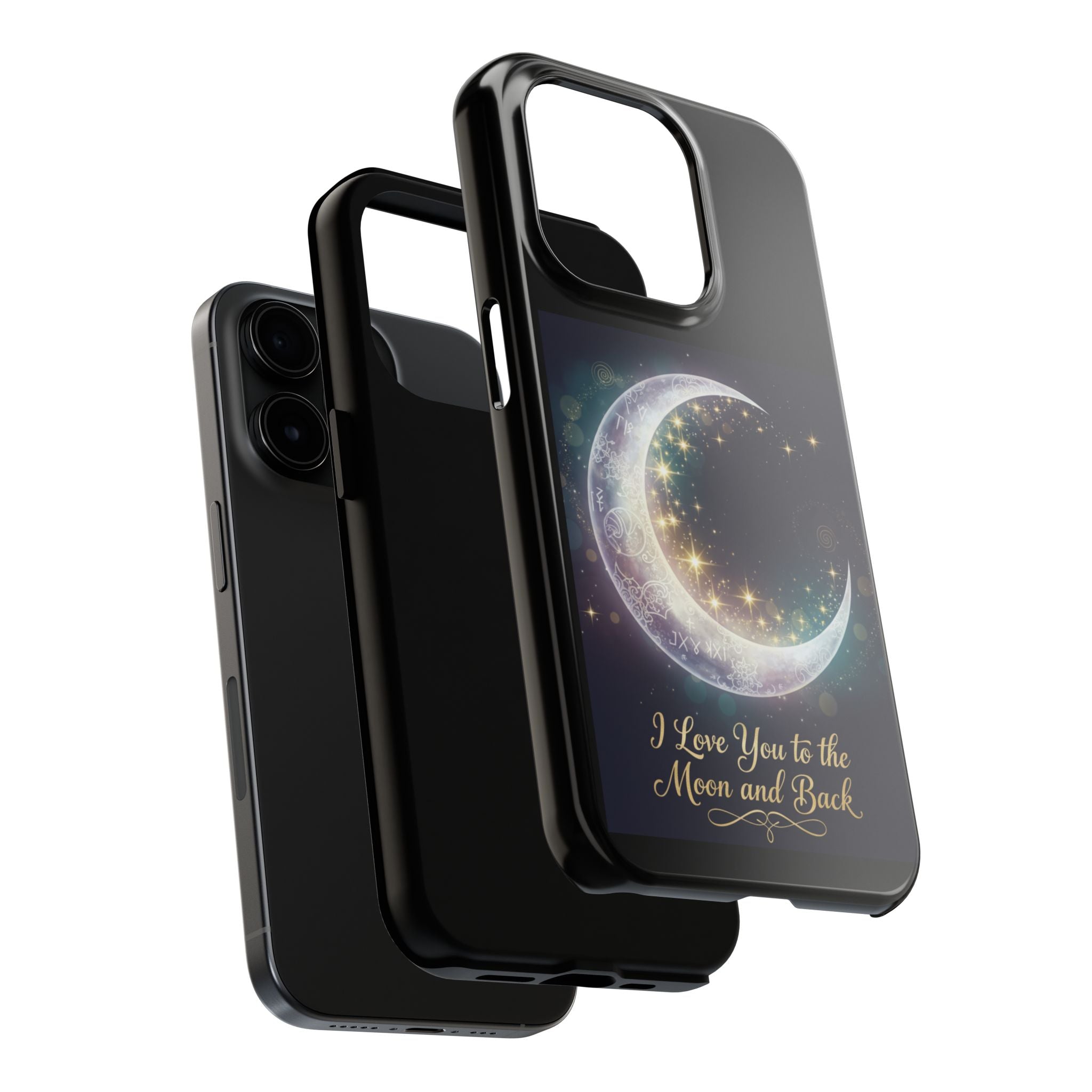 I Love You to the Moon and Back Phone Case | Moon Crescent Stars