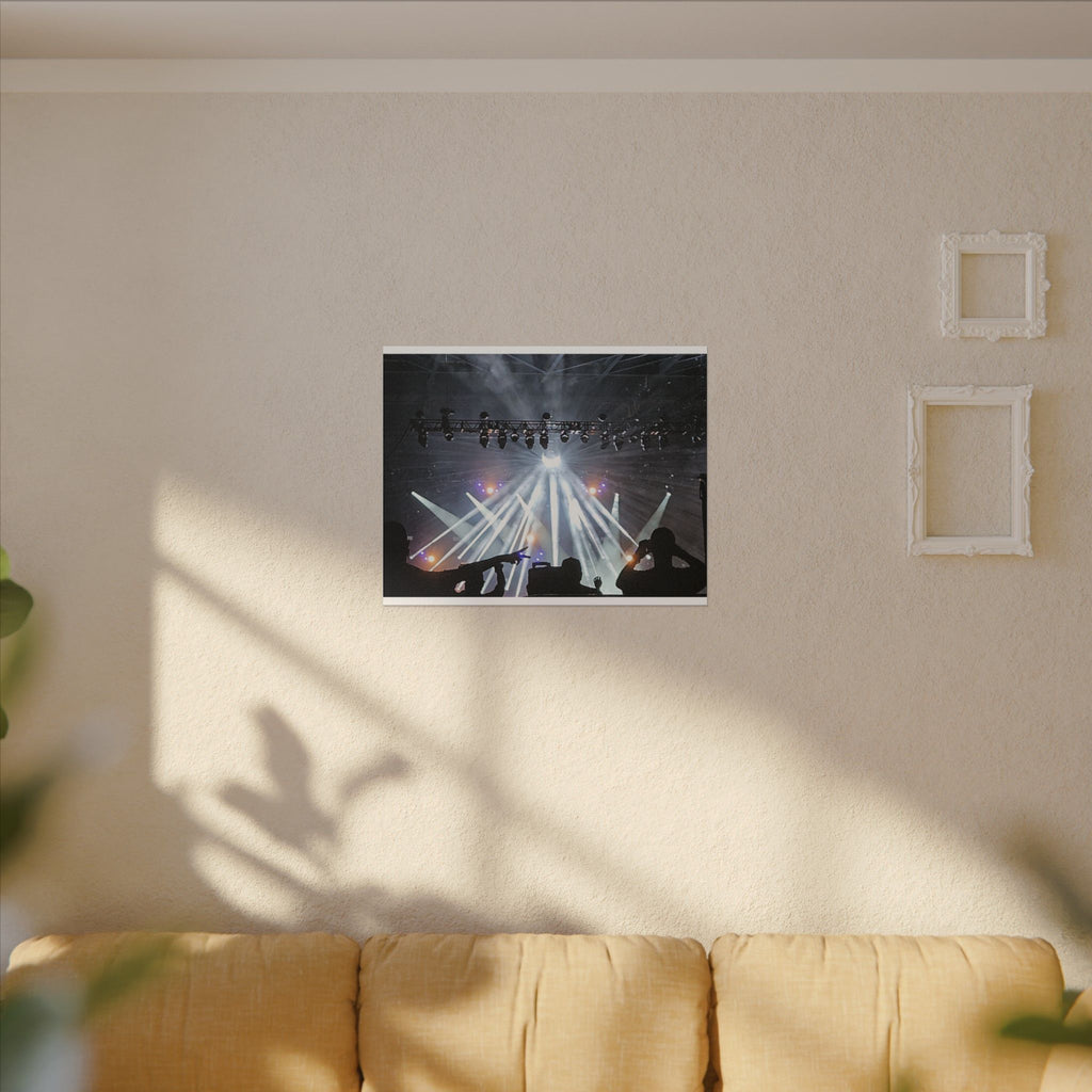 Concert Stage Lights Canvas, Matte Stretched Wall Art | Live Music