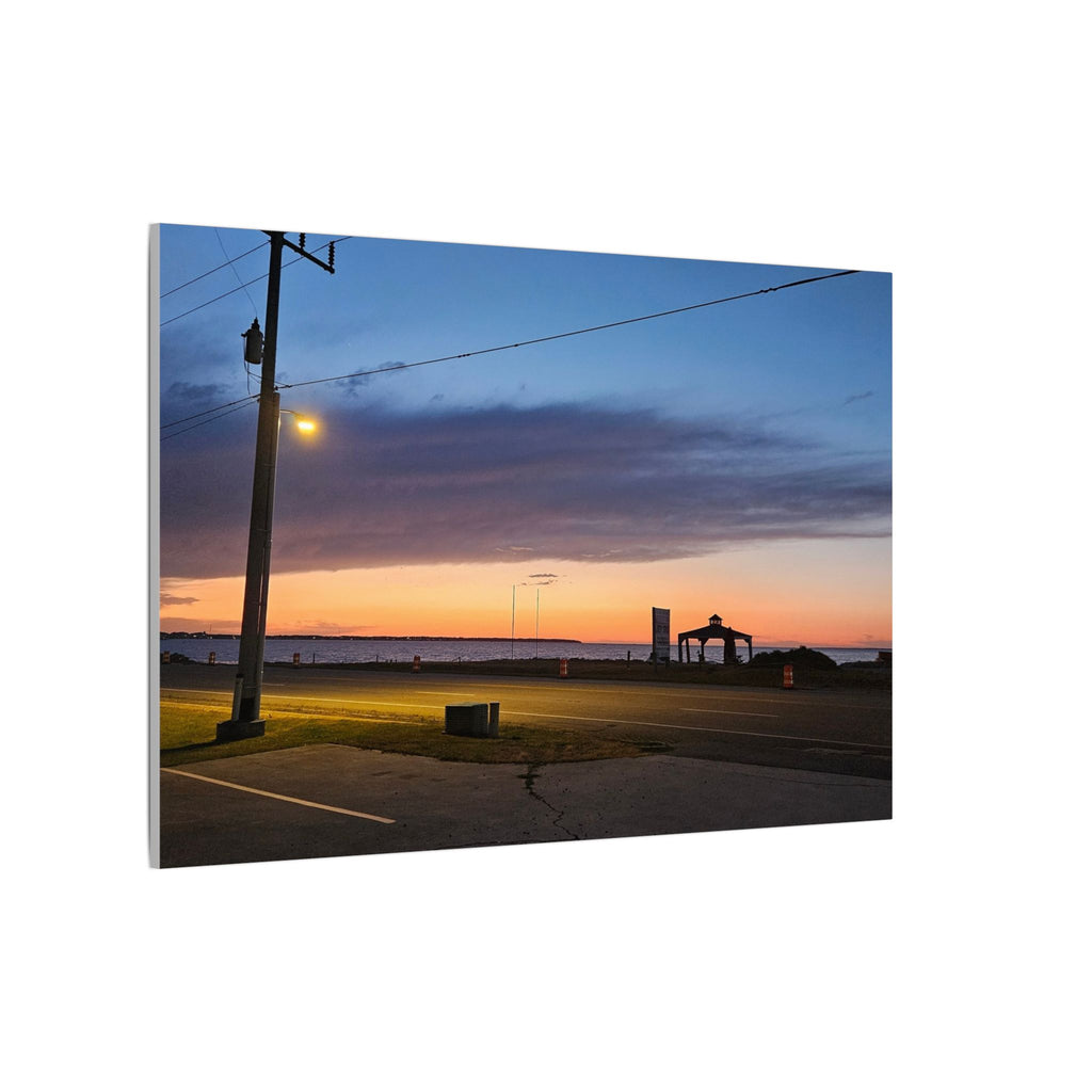 Sunset Pier Silhouette Canvas | Stretched Matte Wall Art