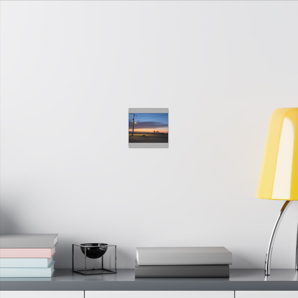 Sunset Pier Silhouette Canvas | Stretched Matte Wall Art