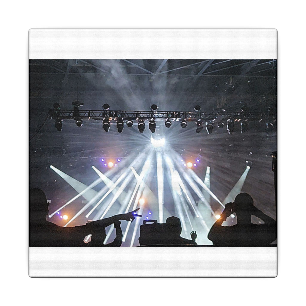 Concert Stage Lights Canvas, Matte Stretched Wall Art | Live Music