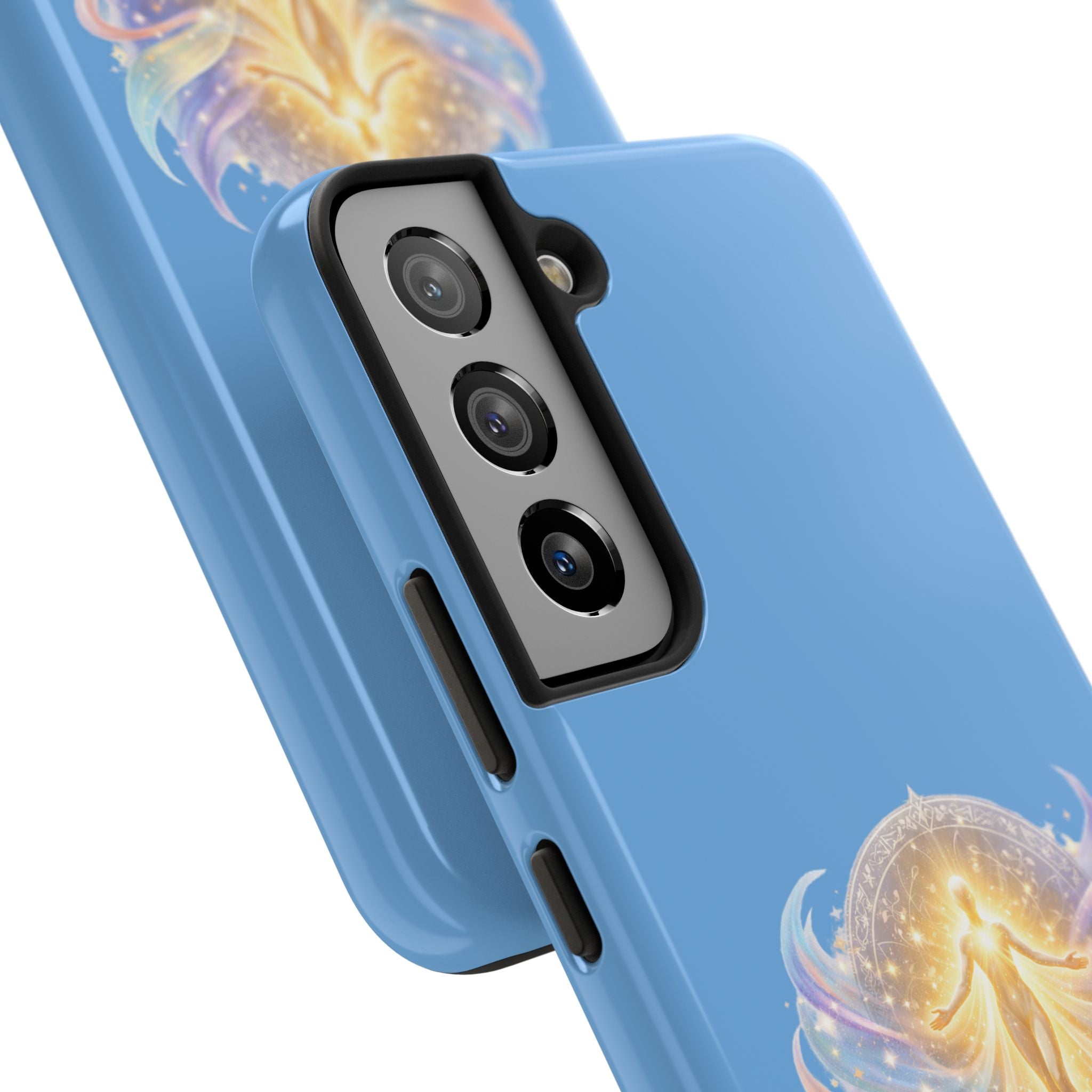 Positive Attracts Positive angel artwork Phone Case | inspirational spiritual design
