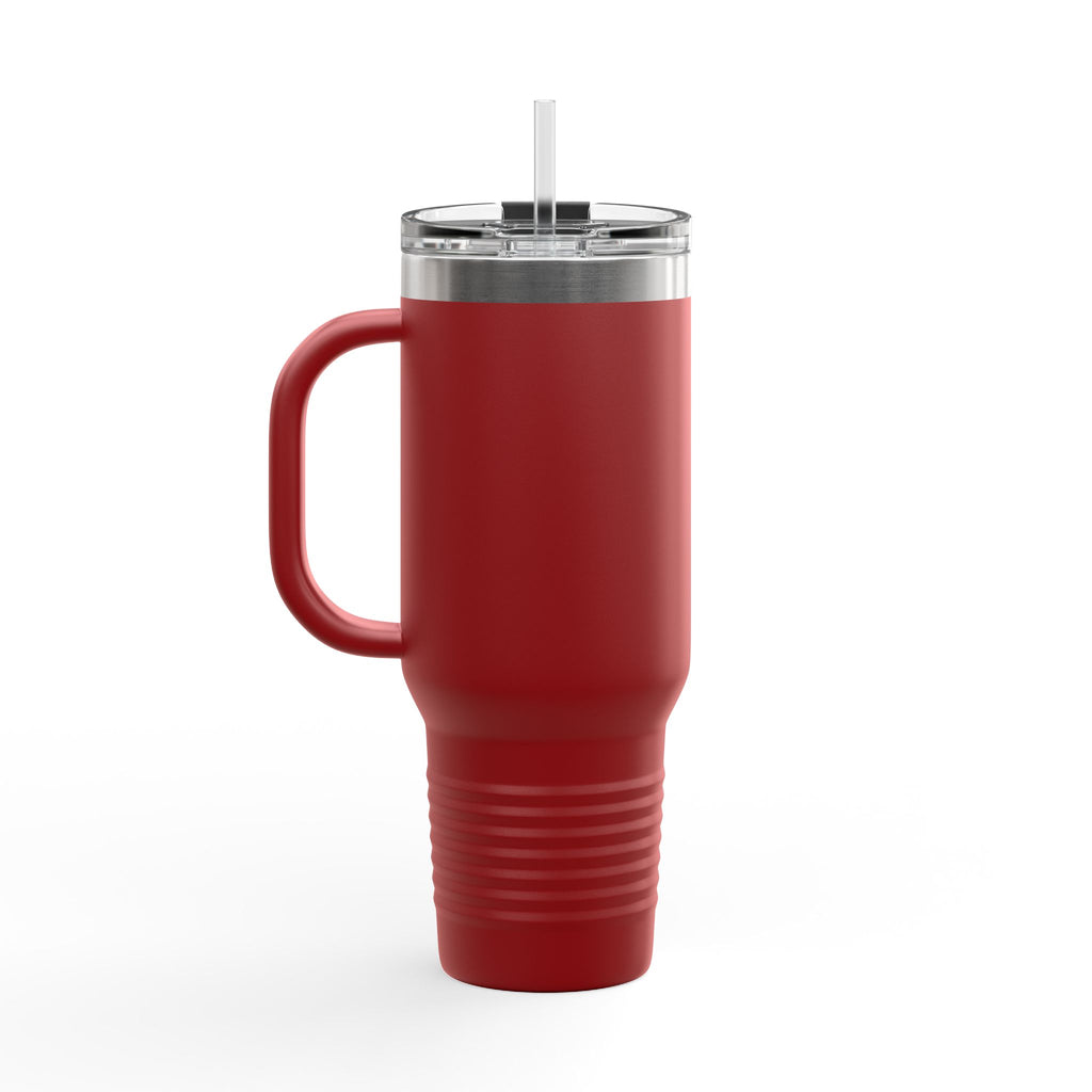 "Working Out Is My Therapy" 40oz Insulated Travel Mug — Fitness Tumbler