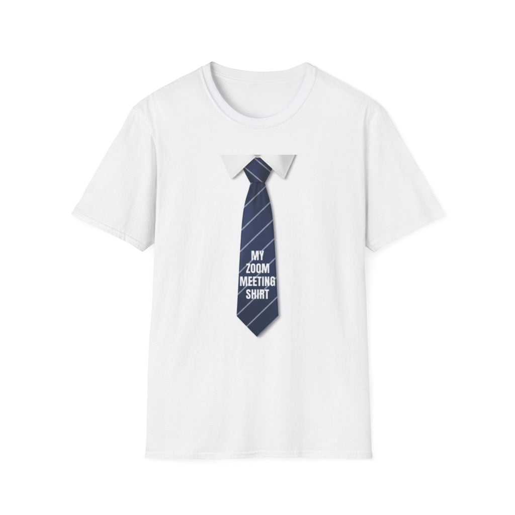 My Zoom Meeting Shirt tie graphic T-Shirt | Funny work from home tee