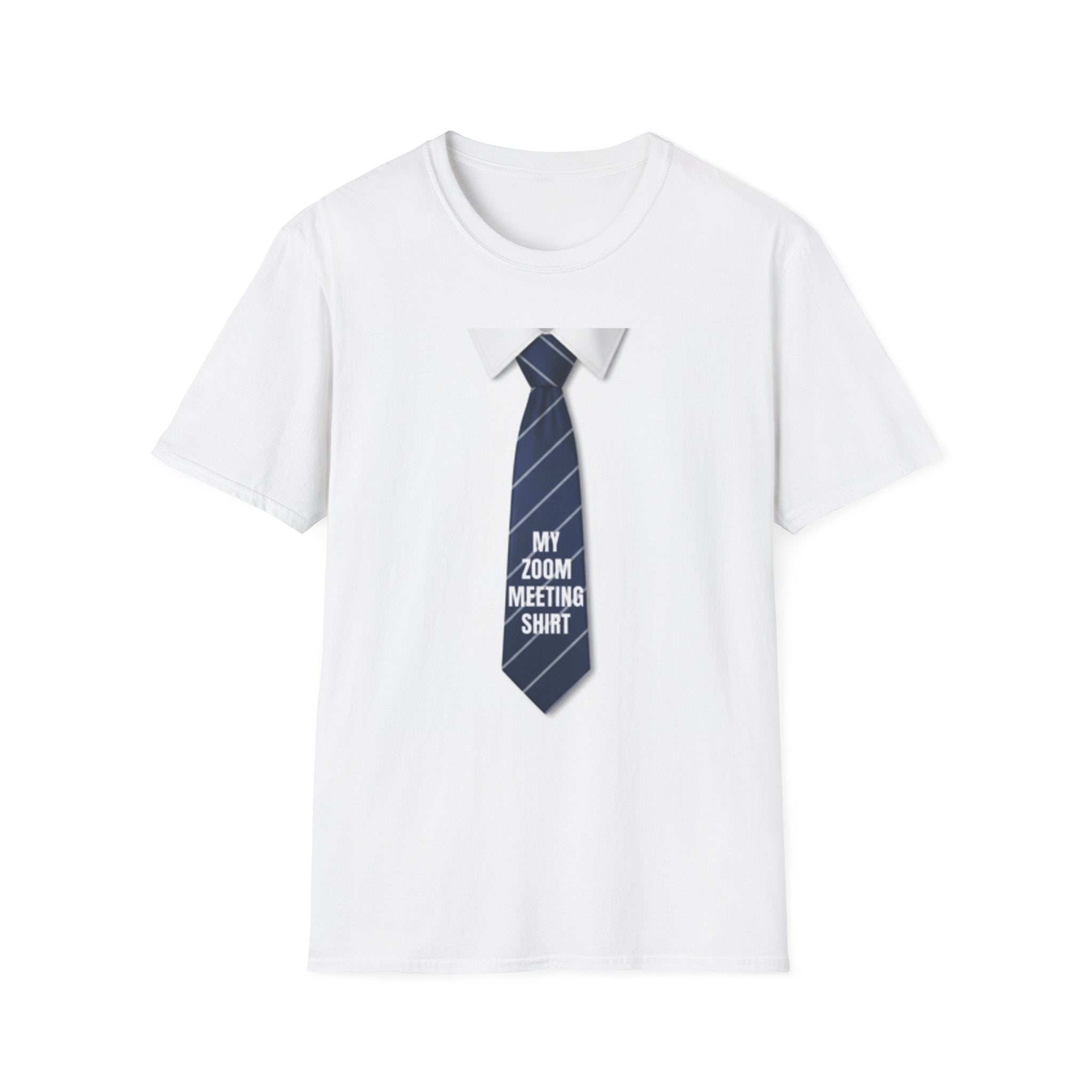 My Zoom Meeting Shirt tie graphic T-Shirt | Funny work from home tee