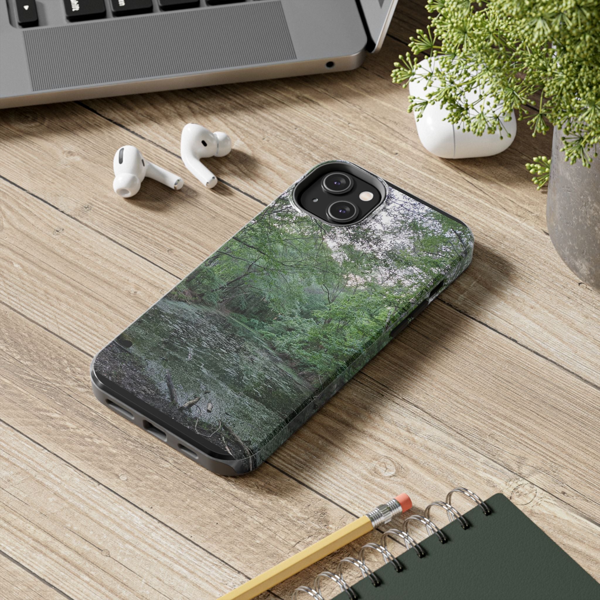 Mossy Pond Phone Case | Nature Landscape Waterproof