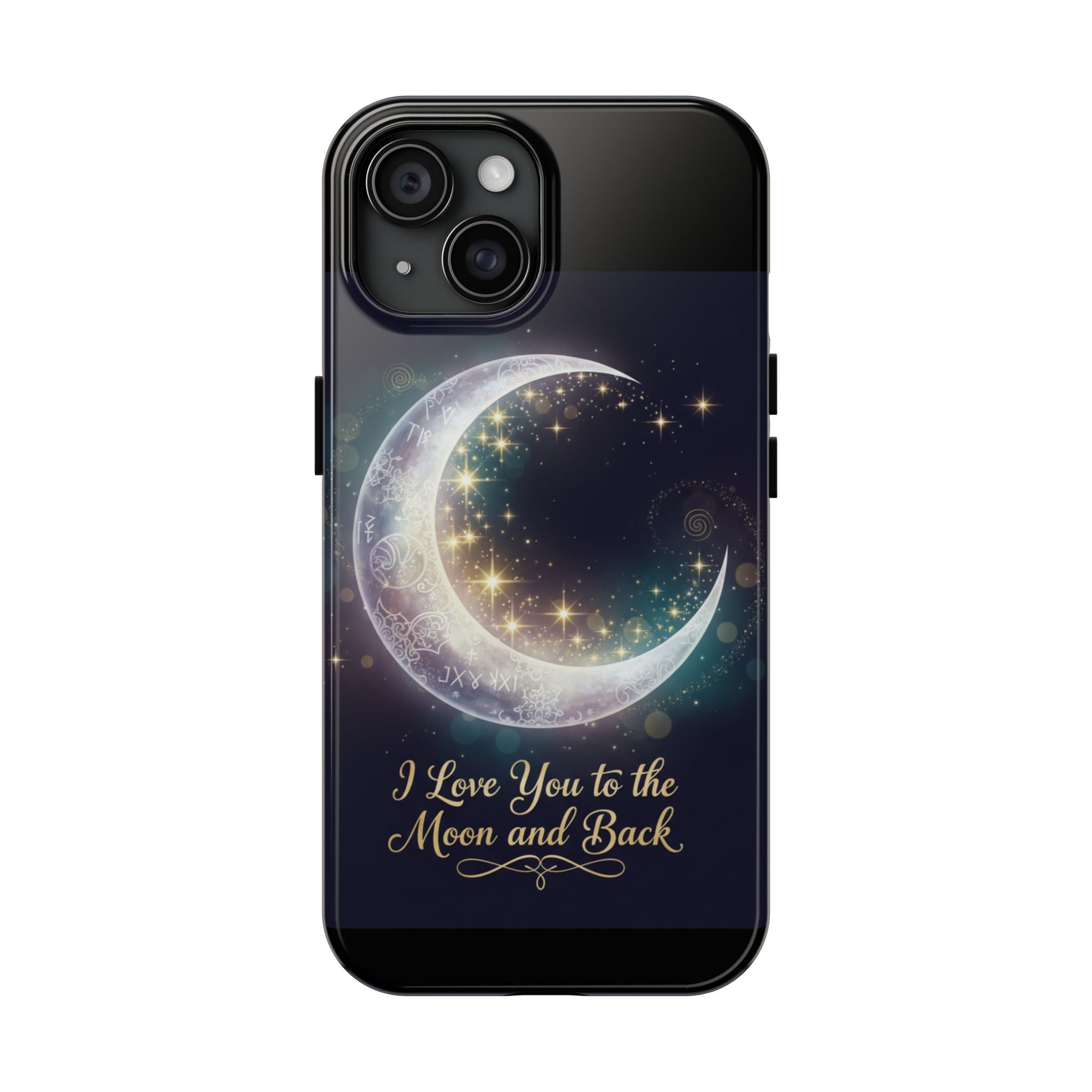 I Love You to the Moon and Back iPhone Case | Moon and Stars Tough Case