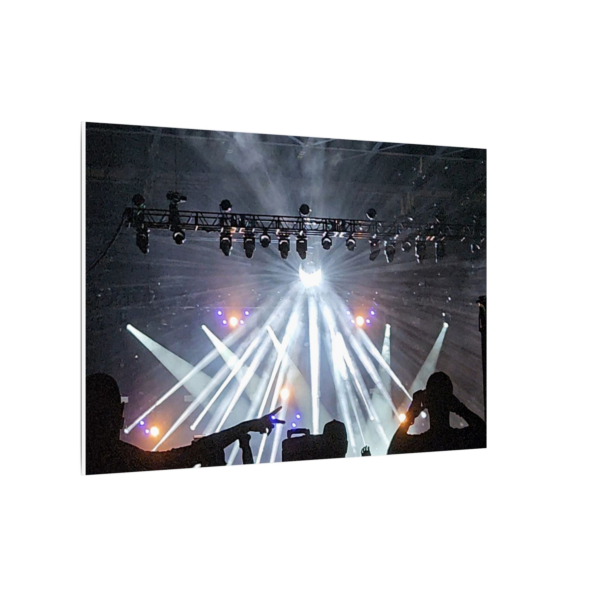 Concert Stage Lights Canvas, Matte Stretched Wall Art | Live Music