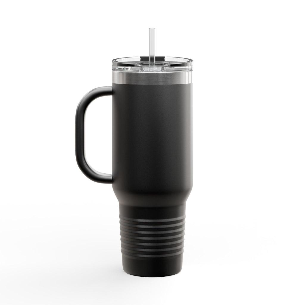 "Working Out Is My Therapy" 40oz Insulated Travel Mug — Fitness Tumbler