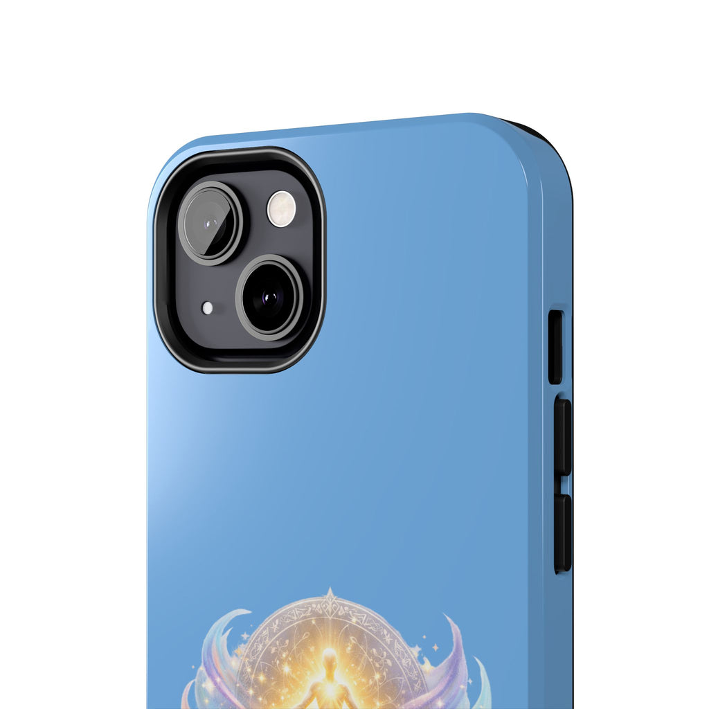 Positive Attracts Positive angel artwork Phone Case | inspirational spiritual design