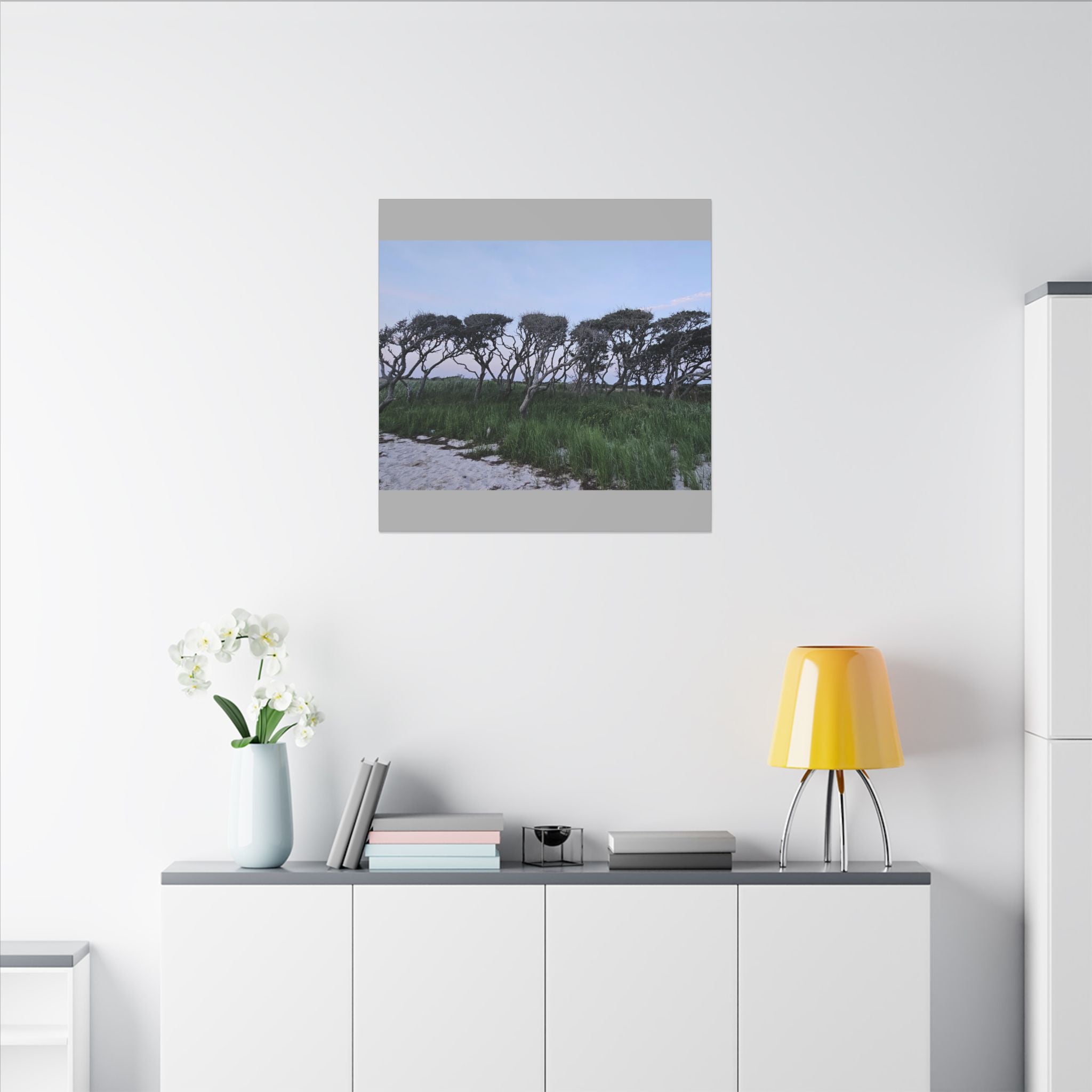 Coastal Windblown Trees Canvas
