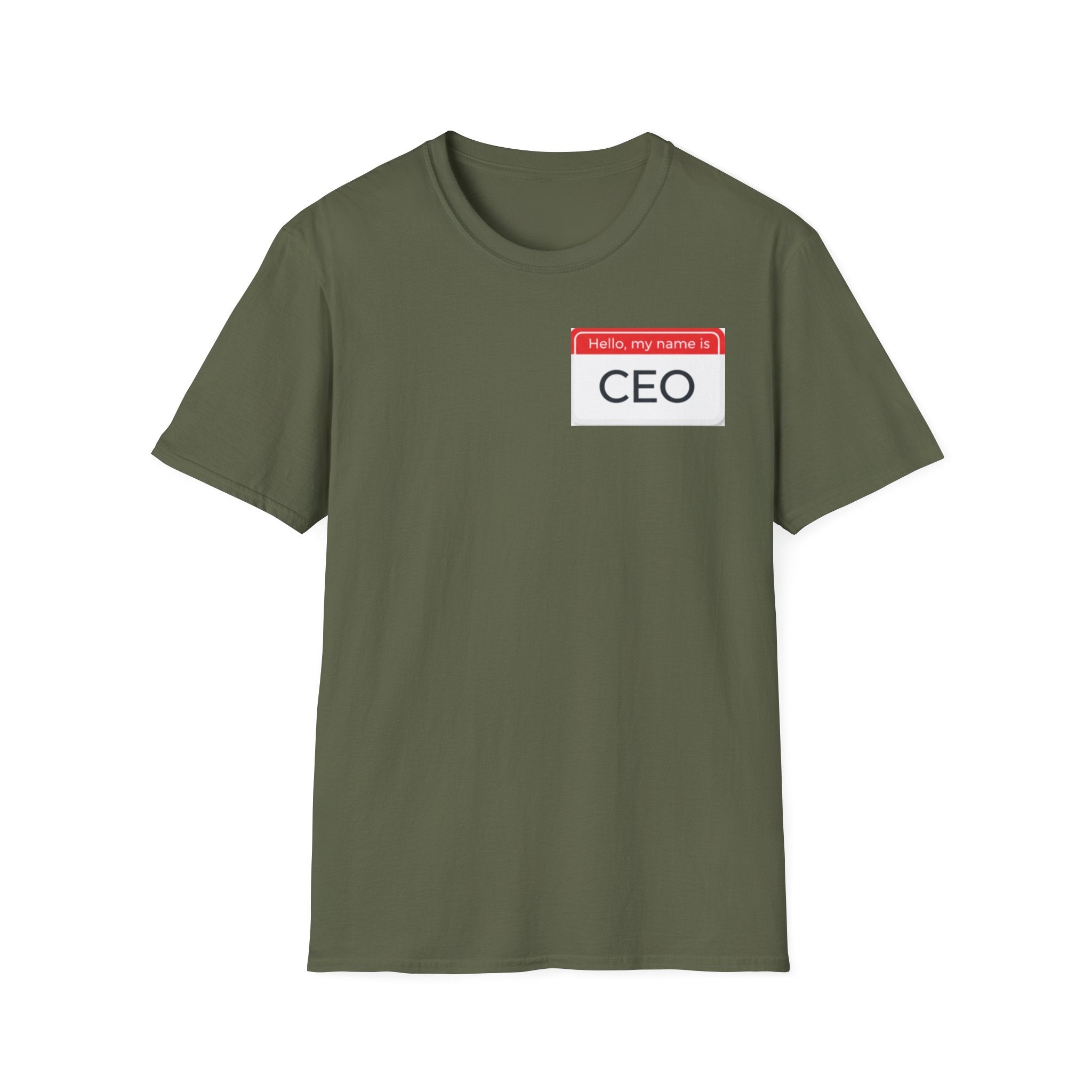 Hello My Name Is CEO T-Shirt | Name Tag Novelty Tee