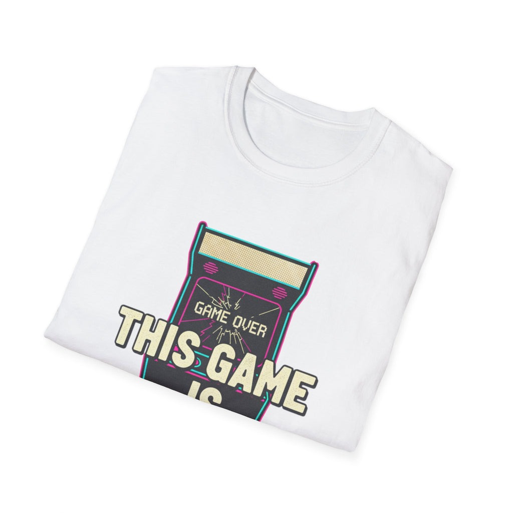 This Game Is Rigged T-Shirt | Retro Arcade Game Over Graphic Tee