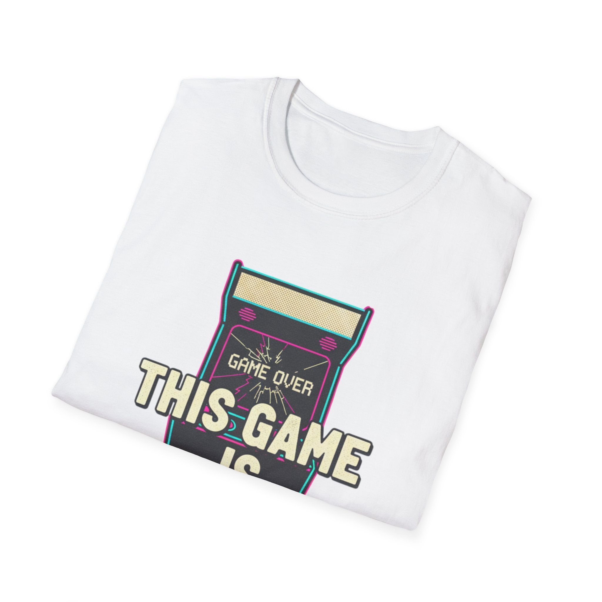 This Game Is Rigged T-Shirt | Retro Arcade Game Over Graphic Tee