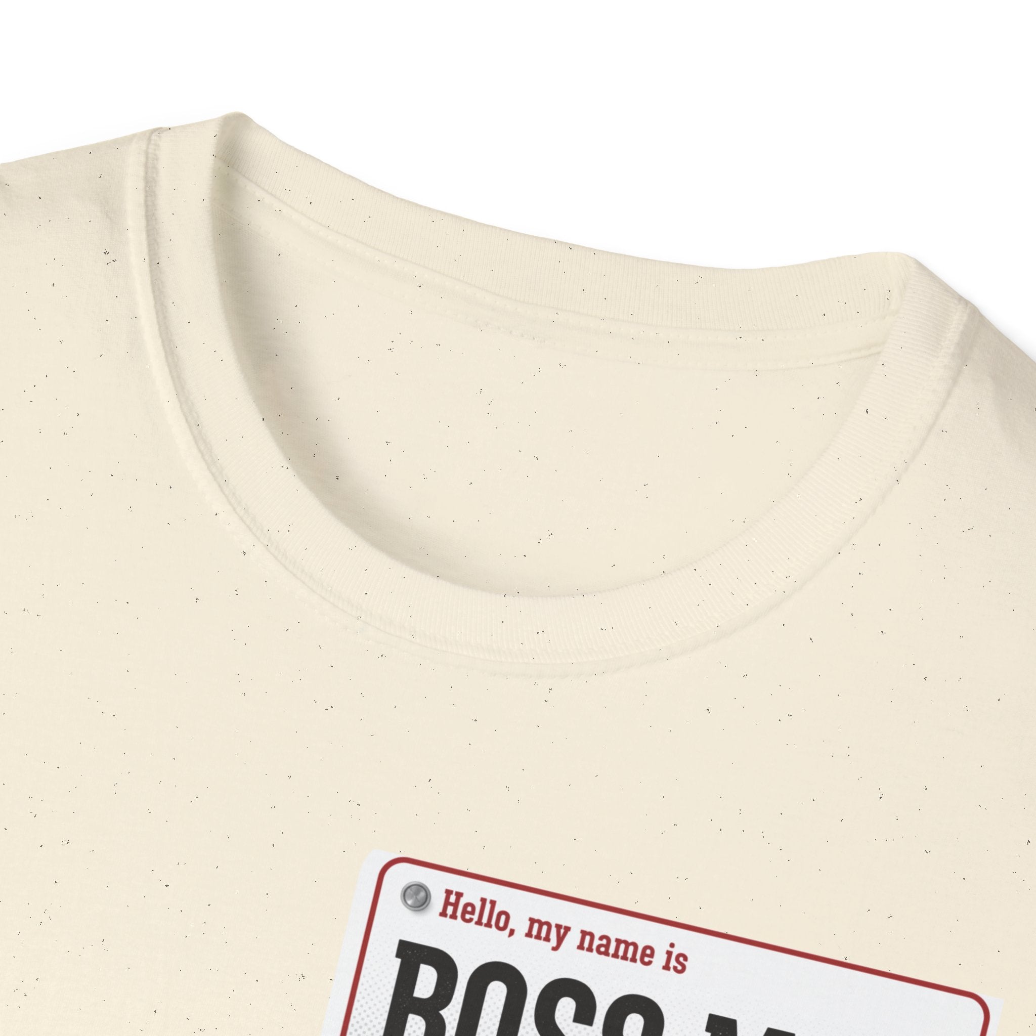 Boss Man name badge T-Shirt | Minimal Badge Graphic Tee