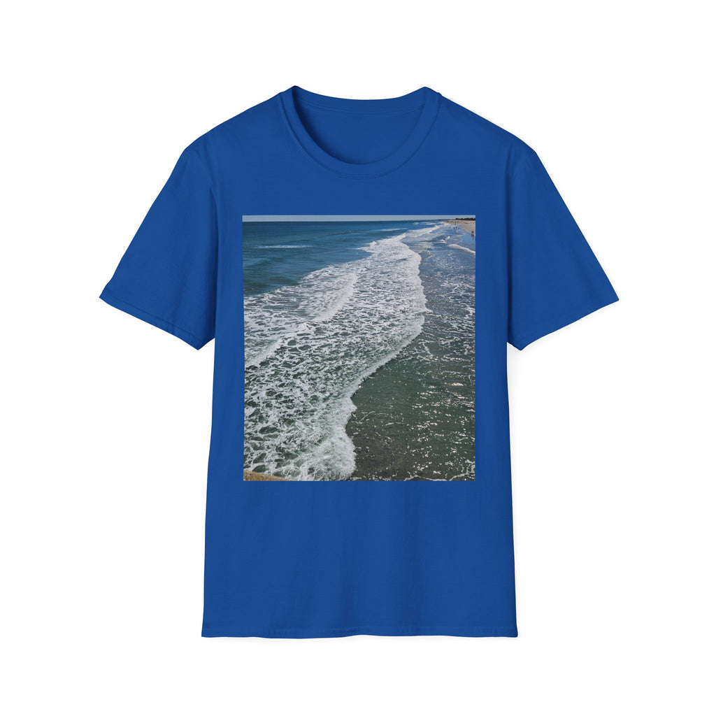 Beach Waves Photo T-Shirt — Coastal Ocean Surf Graphic Tee