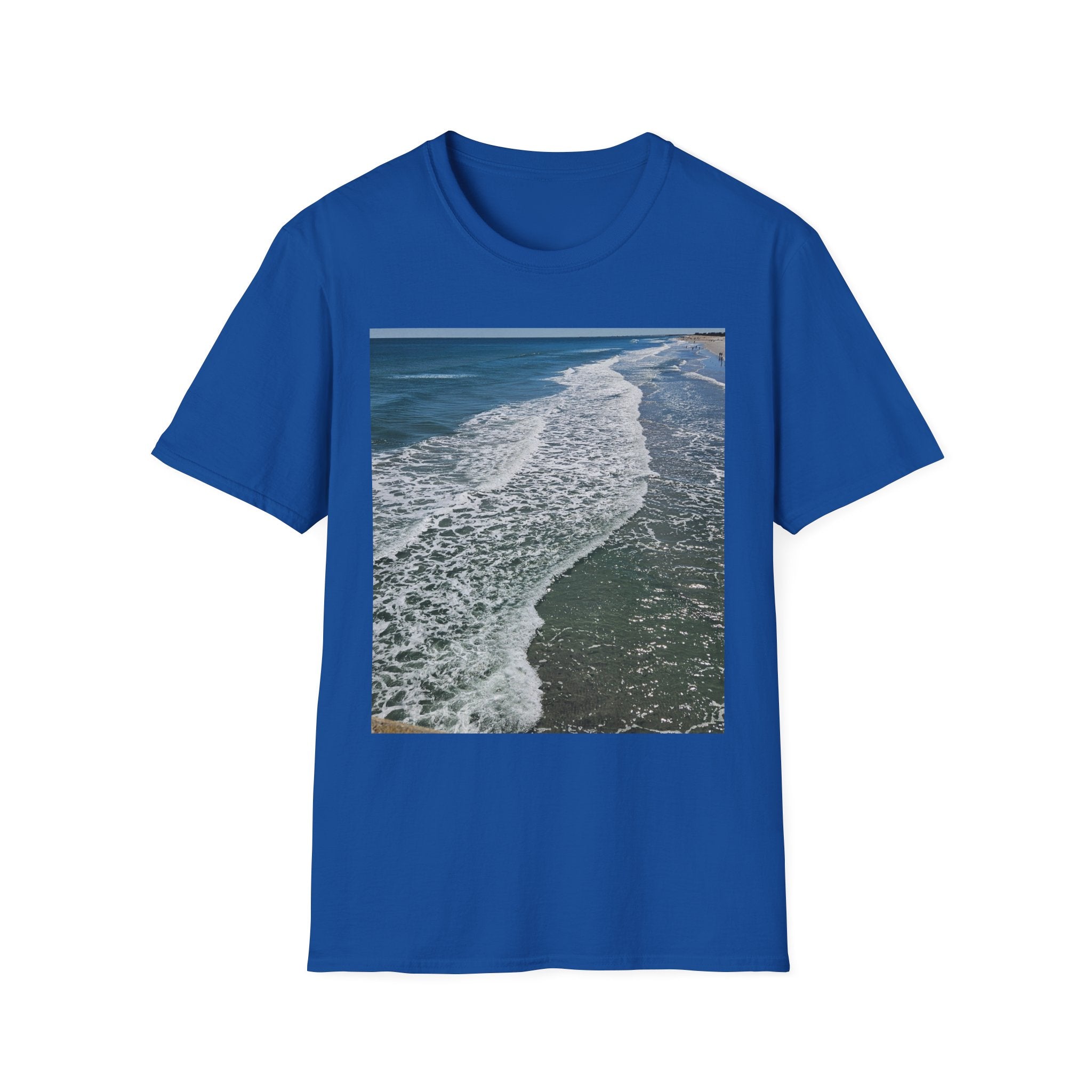Beach Waves Photo T-Shirt — Coastal Ocean Surf Graphic Tee