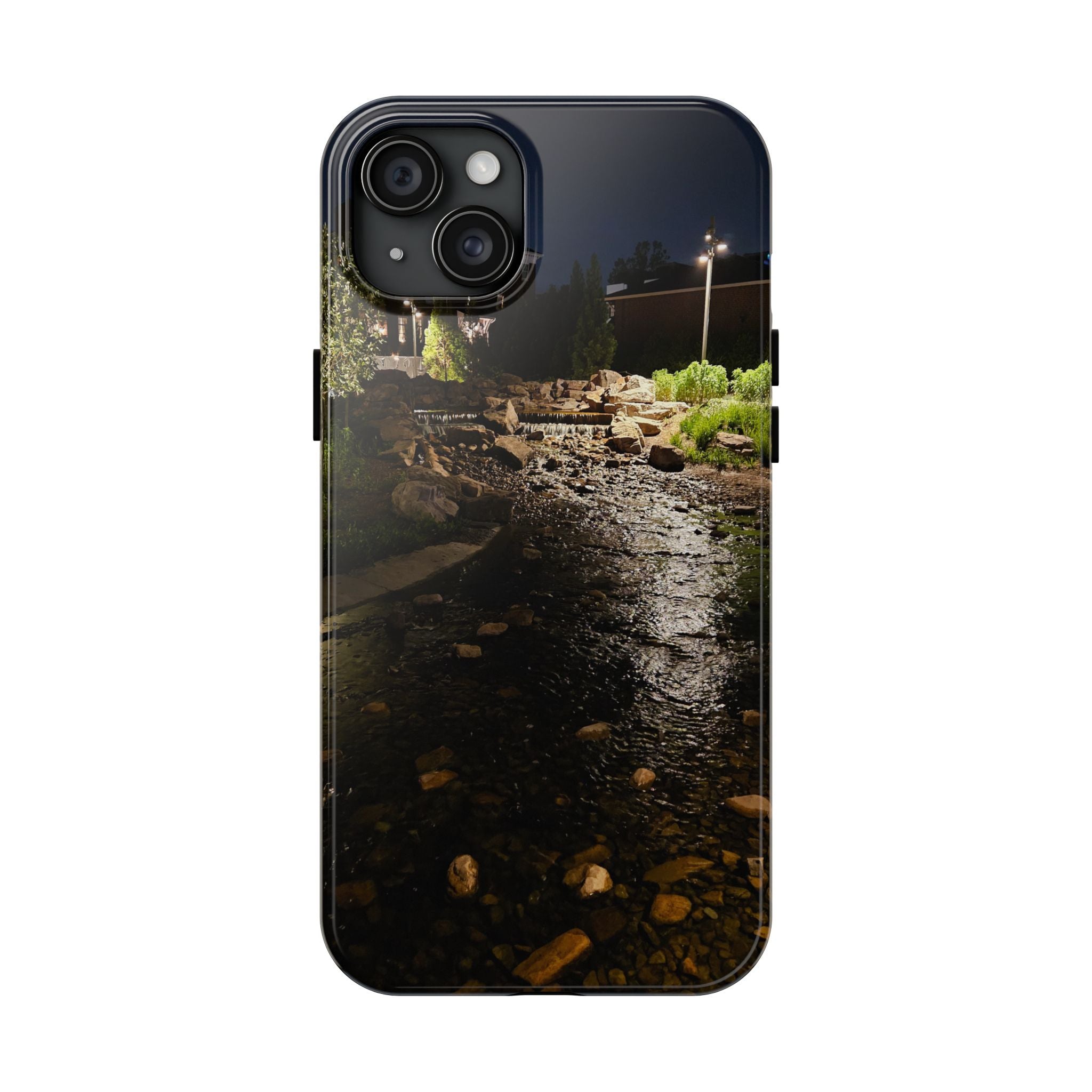 Night River Phone Case — Moody Outdoor Landscape Protective Cover