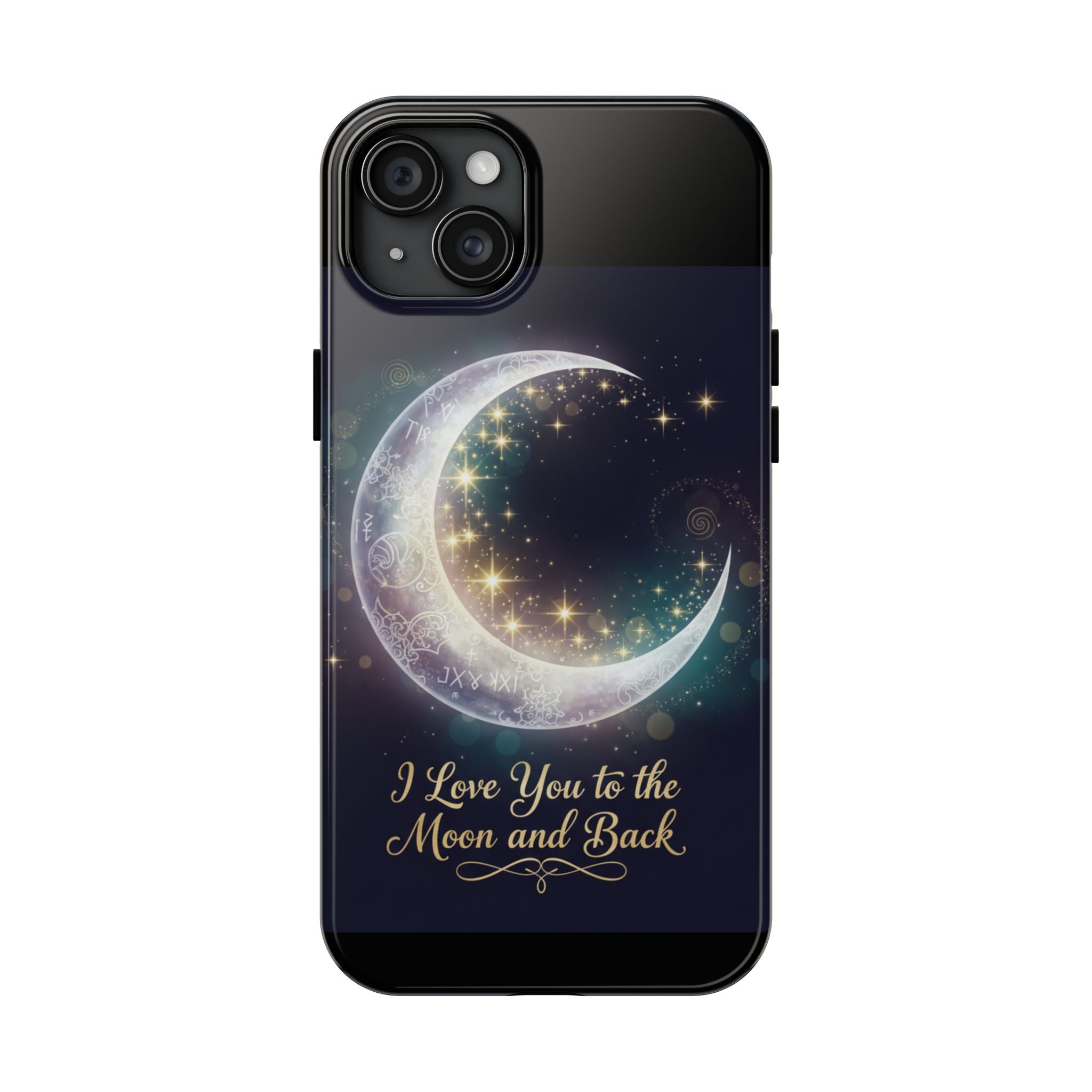I Love You to the Moon and Back iPhone Case | Moon and Stars Tough Case