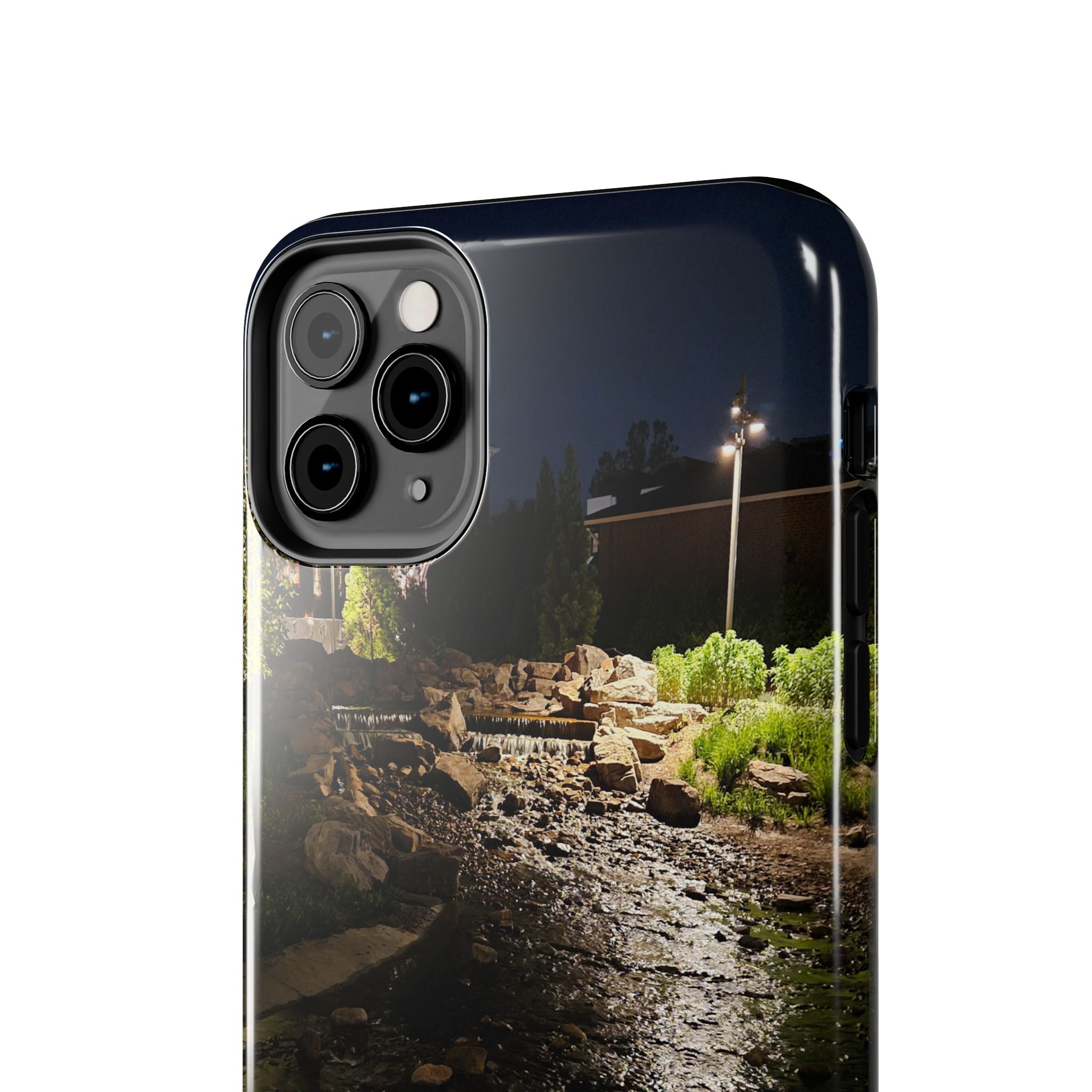Night River Phone Case — Moody Outdoor Landscape Protective Cover
