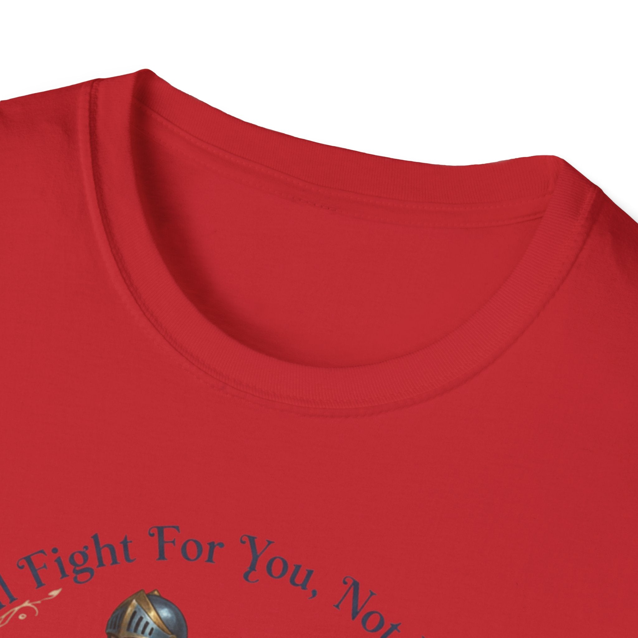 I Will Fight For You, Not With You Illustration T-Shirt | Fantasy Couple, Viper Motif
