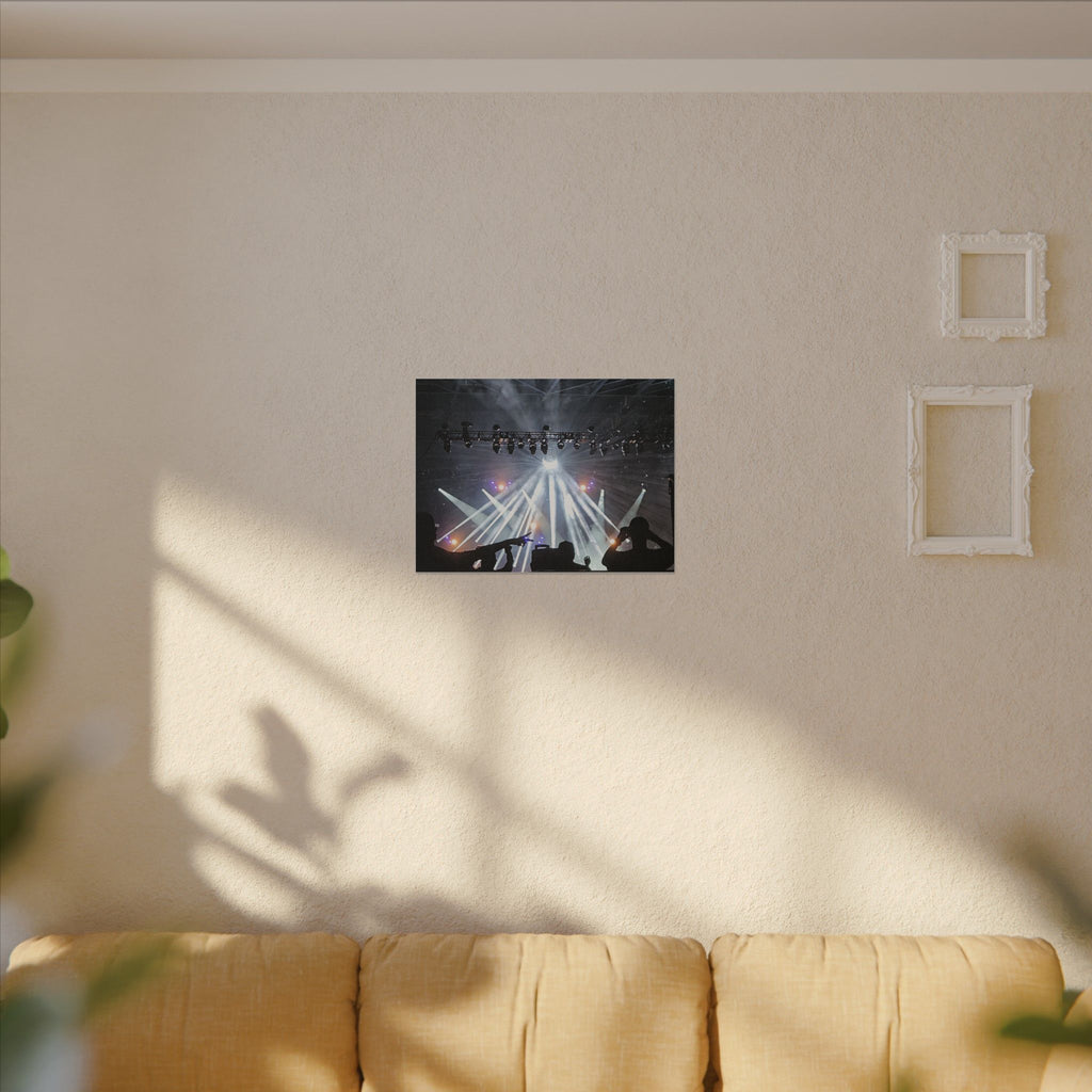 Concert Stage Lights Canvas, Matte Stretched Wall Art | Live Music