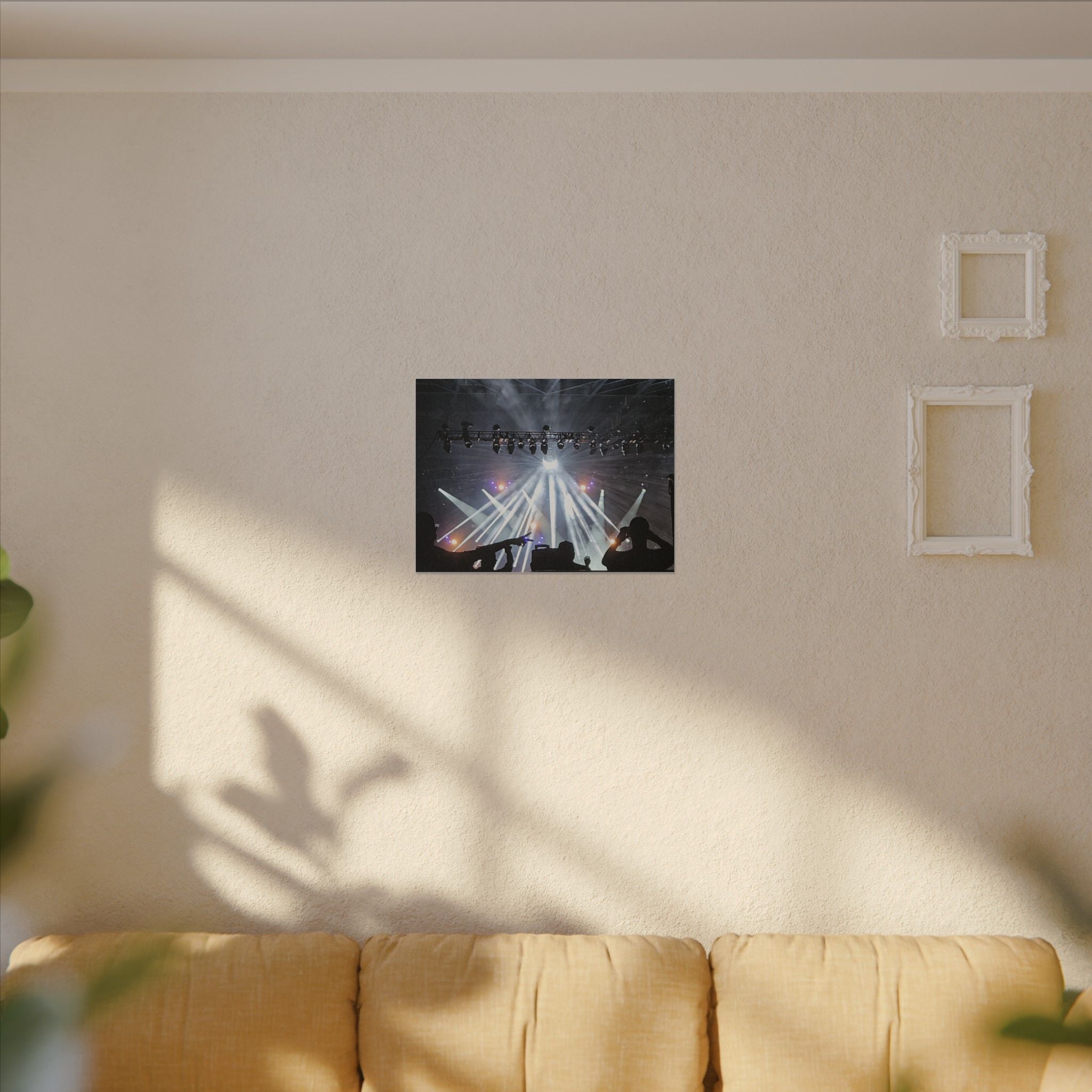 Concert Stage Lights Canvas, Matte Stretched Wall Art | Live Music
